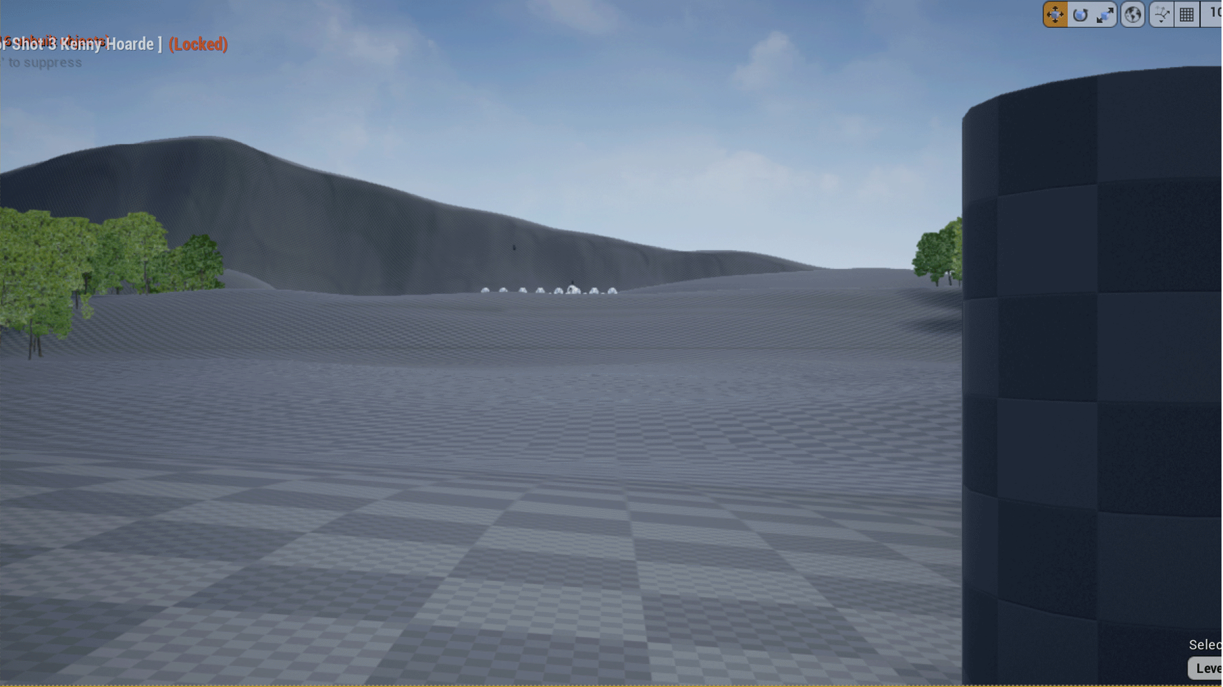 Environment build up - south view