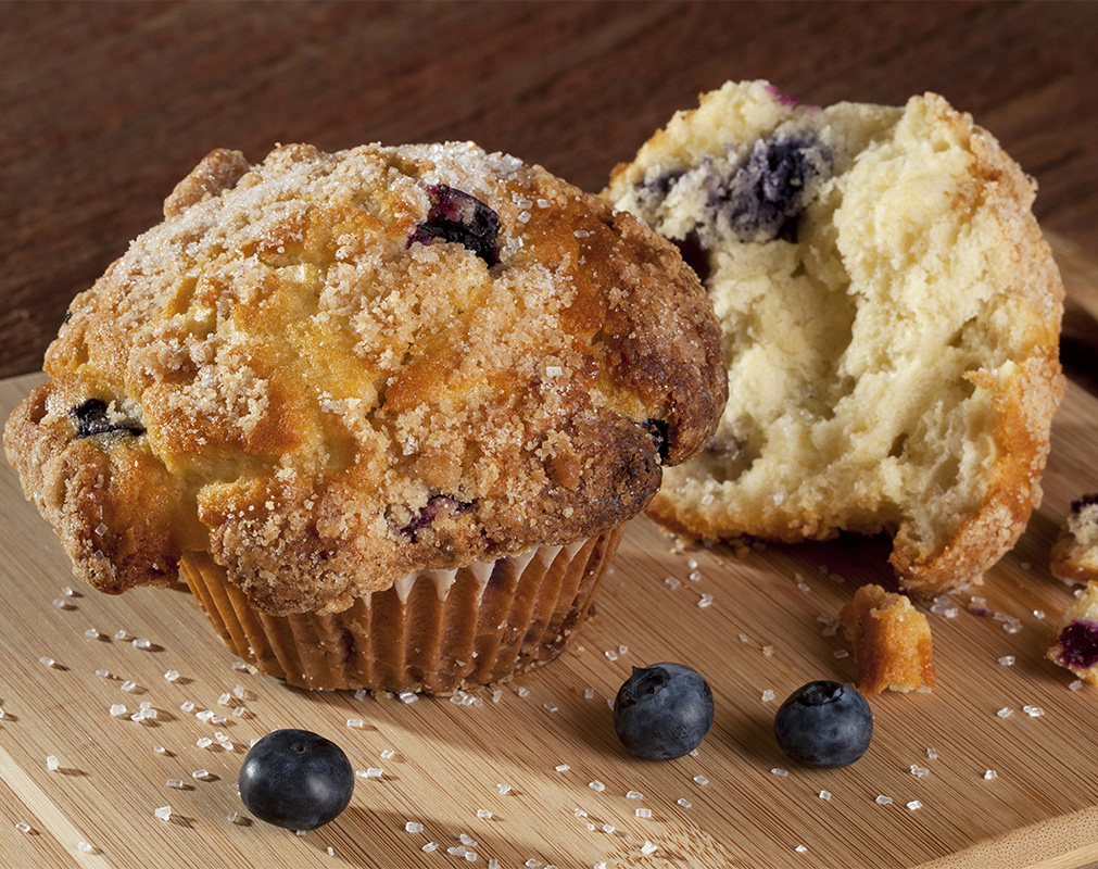 Food Photography - Blueberry Muffin