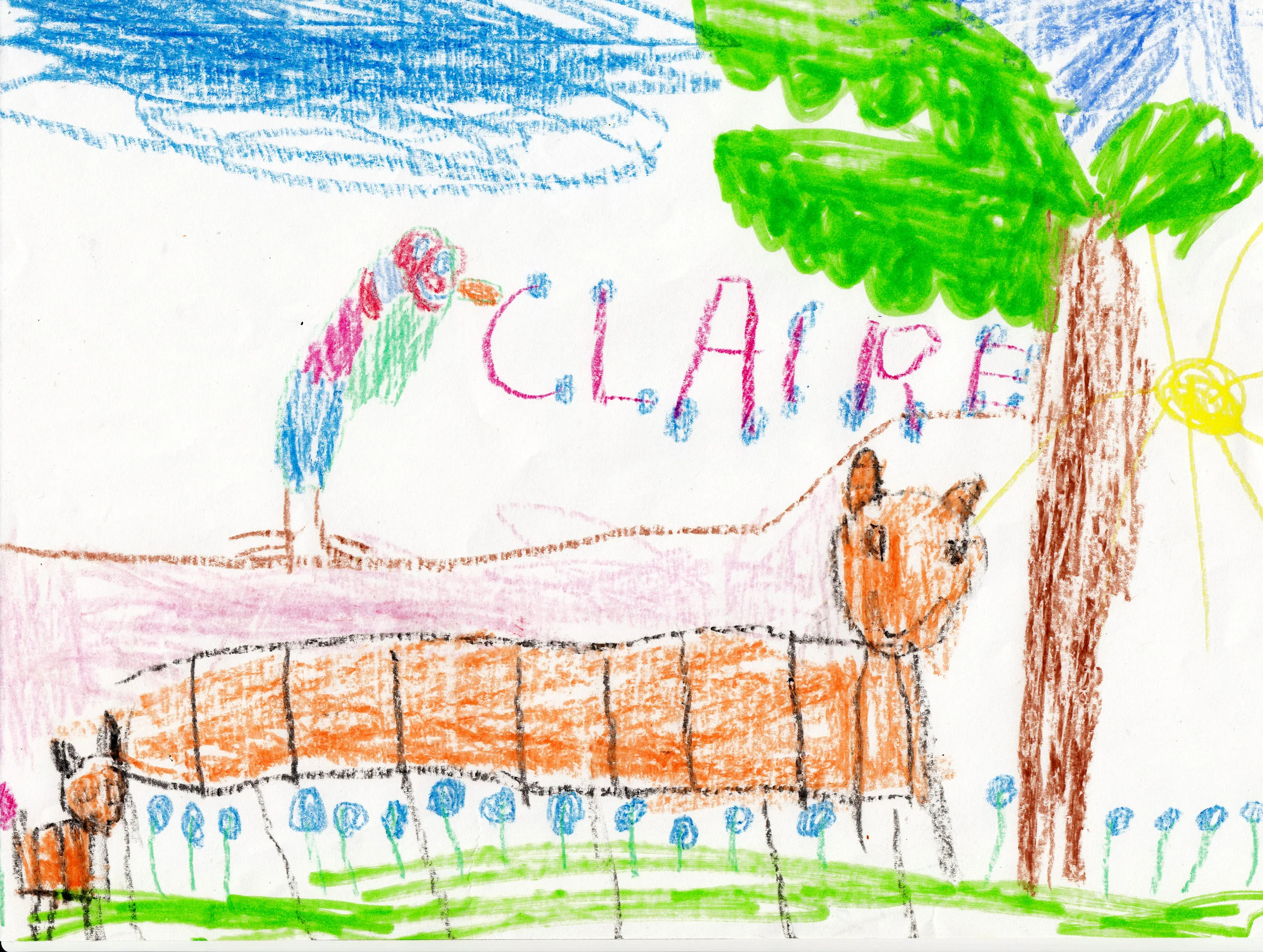 Even as a four-year-old, I loved to draw animals.