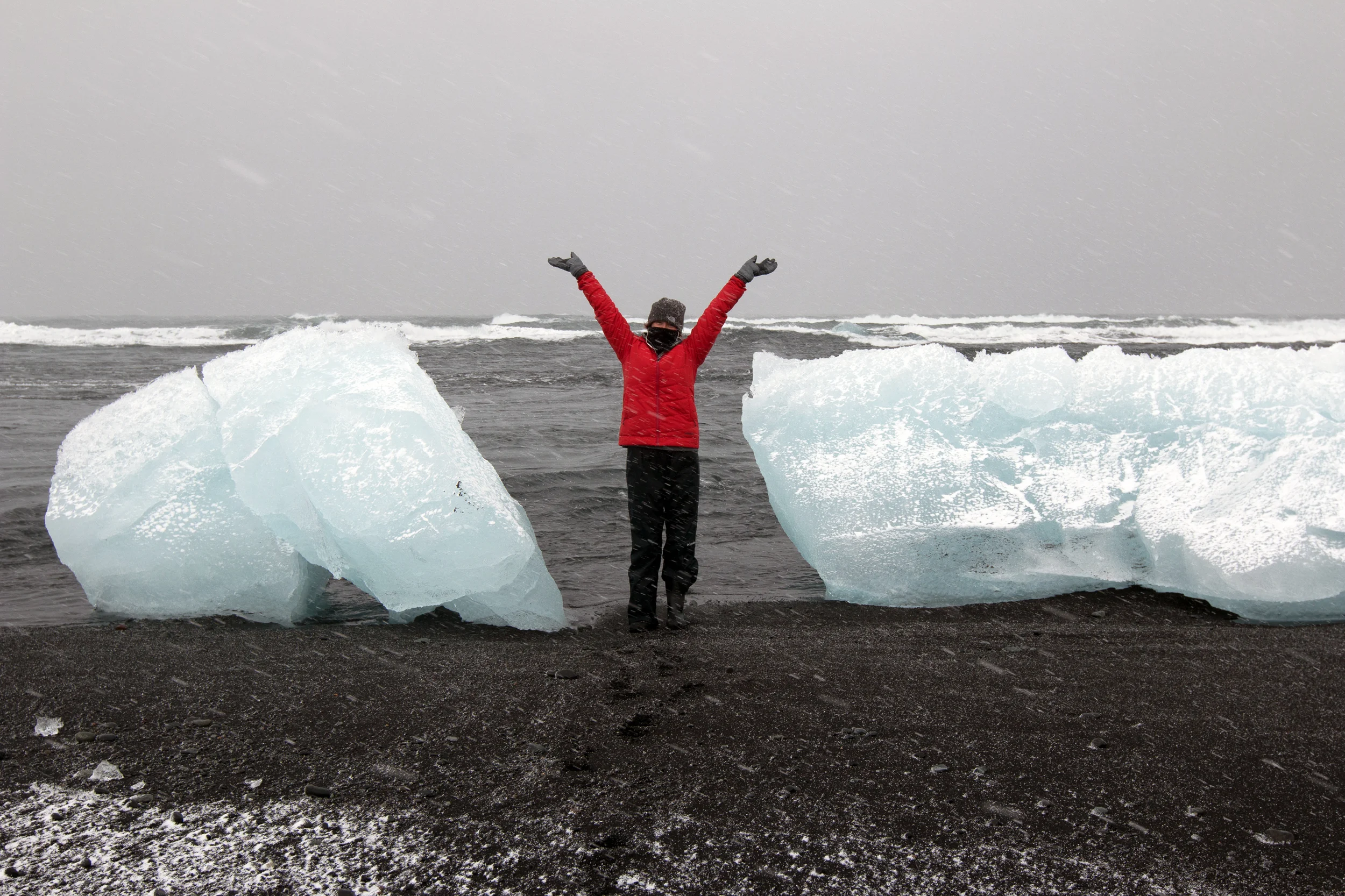 Glacier Beach near Jökulsárlón