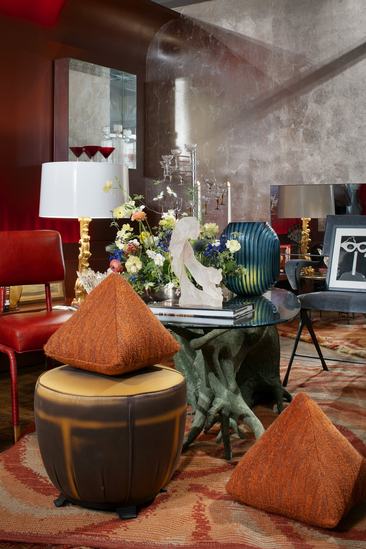 Designer team Hines Collective and their styled ICFF designer showbooth