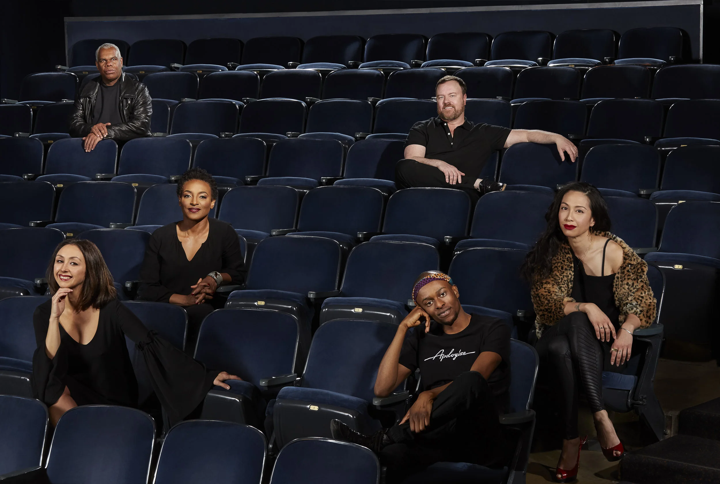 Craig Wallace, Tom Story, Dawn Ursula, Regina Aquino, Natascia Diaz, Justin Weaks; Theatre Actors Photo: Noah Willman