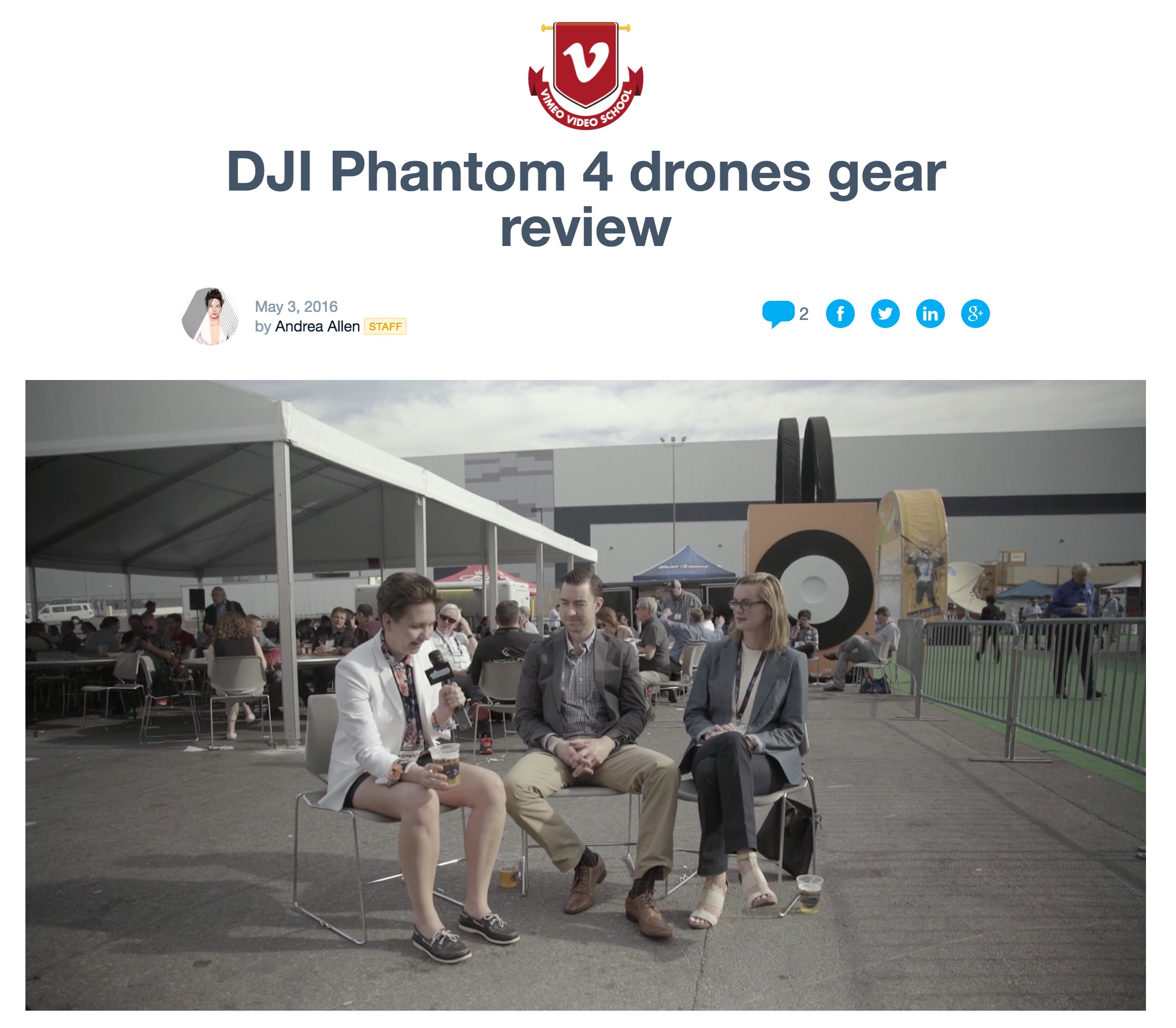NAB 2016: Drones + Vimeo