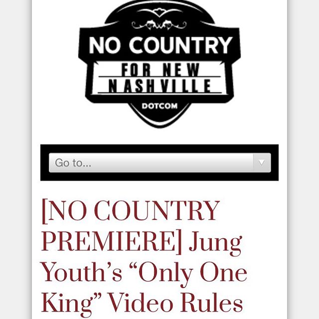 👑head over to the frontpage of @nocountrynash to see the @worldfamousgrantclaire directed lyric video for Only One King👑 link in bio 👁thanks to everyone involved! Love y'all