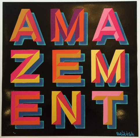 BEN EINE | Amazement Silkscreen | Edition: 25 | 24 x 24 | Signed and Numbered