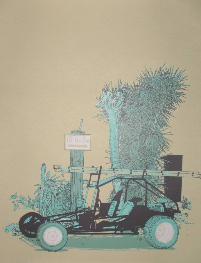 EVAN HECOX | Buggy Silkscreen | Edition: 100 | 16 x 20 | Signed and Numbered