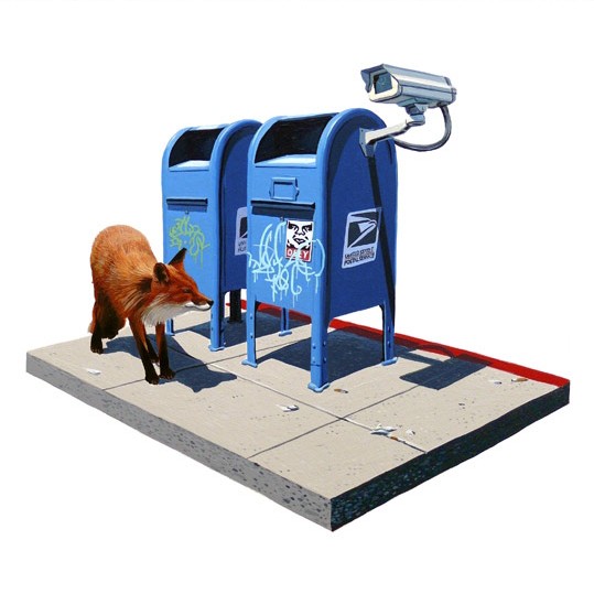 JOSH KEYES | Watcher #3 Giclee | Edition: 150 | 12 x 12 | Signed and Numbered