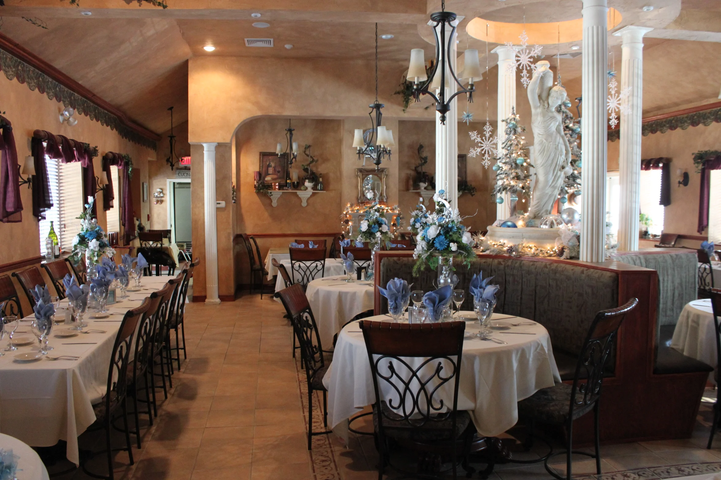 Our Dining Room set for a Christmas