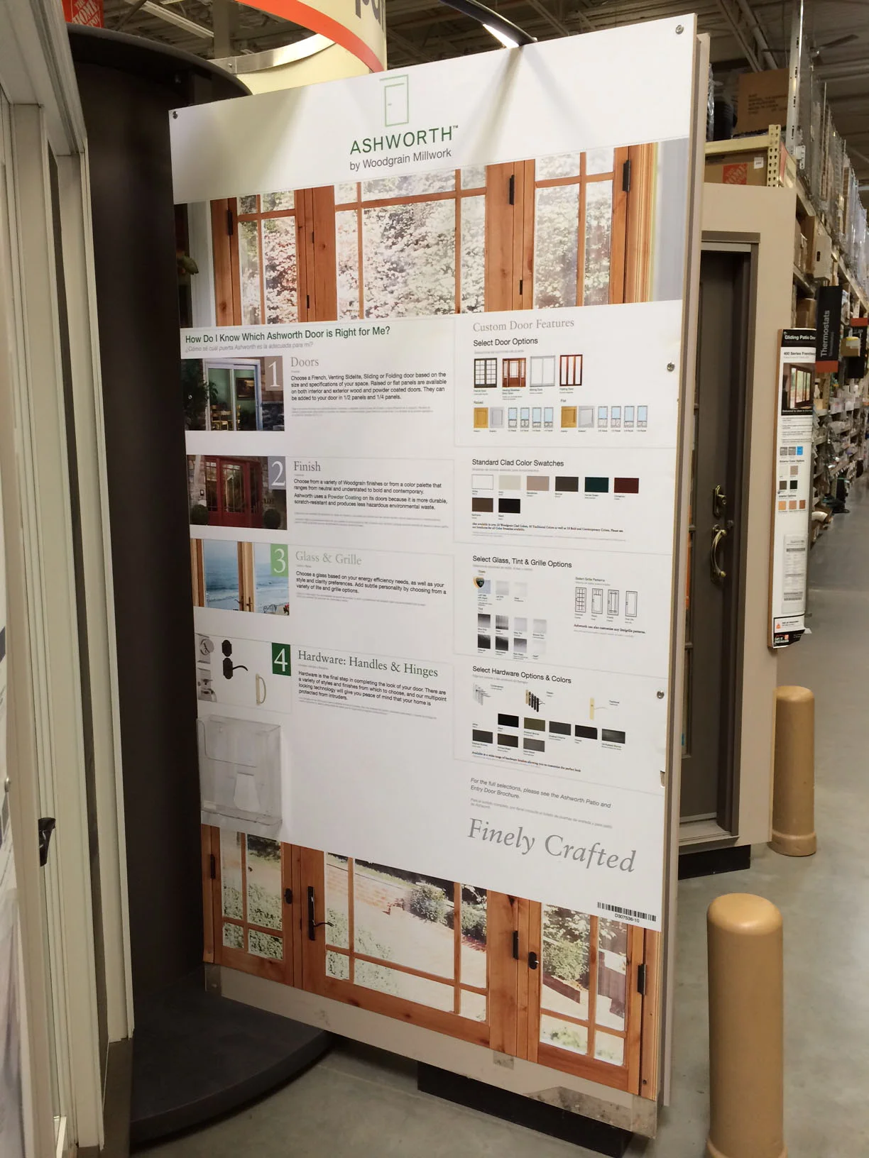 Ashworth Door Display at Home Depot