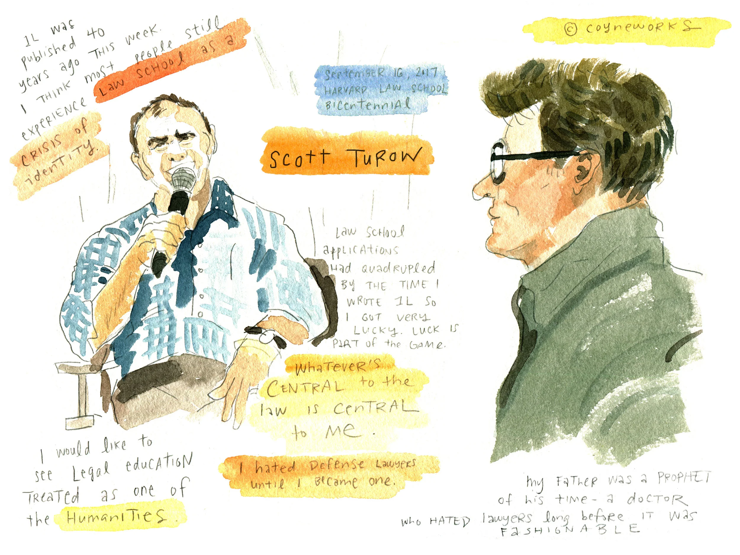 Scott Turow at Harvard Law School's Bicentennial