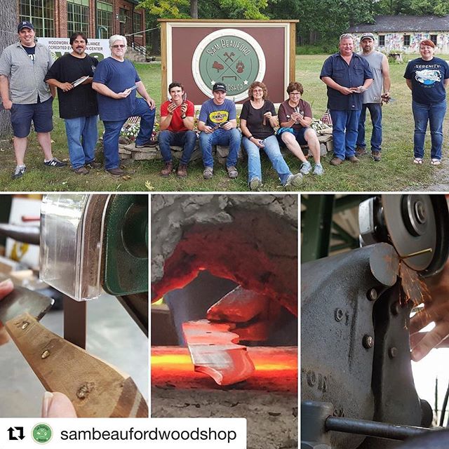 #Repost @sambeaufordwoodshop (@get_repost)
・・・
🔥 Check out these images from the Aug knife-making class 🔪#metalworking #ninja #sensei #chopchop #knifemaking #forged #woodshop #talentedstudents #wow #lenaweecounty #puremichigan #hothothot #feelthefi