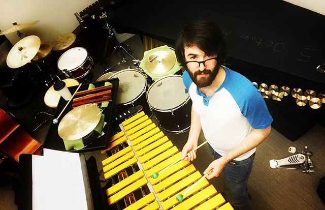 Exceptet's very own @markutleyyy has many sticks. #newmusic #percussion #mark #nyc #music #art #media #picoftheday