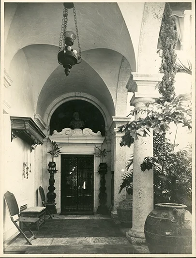 Historical images of villa vizcaya that portray lost spaces.