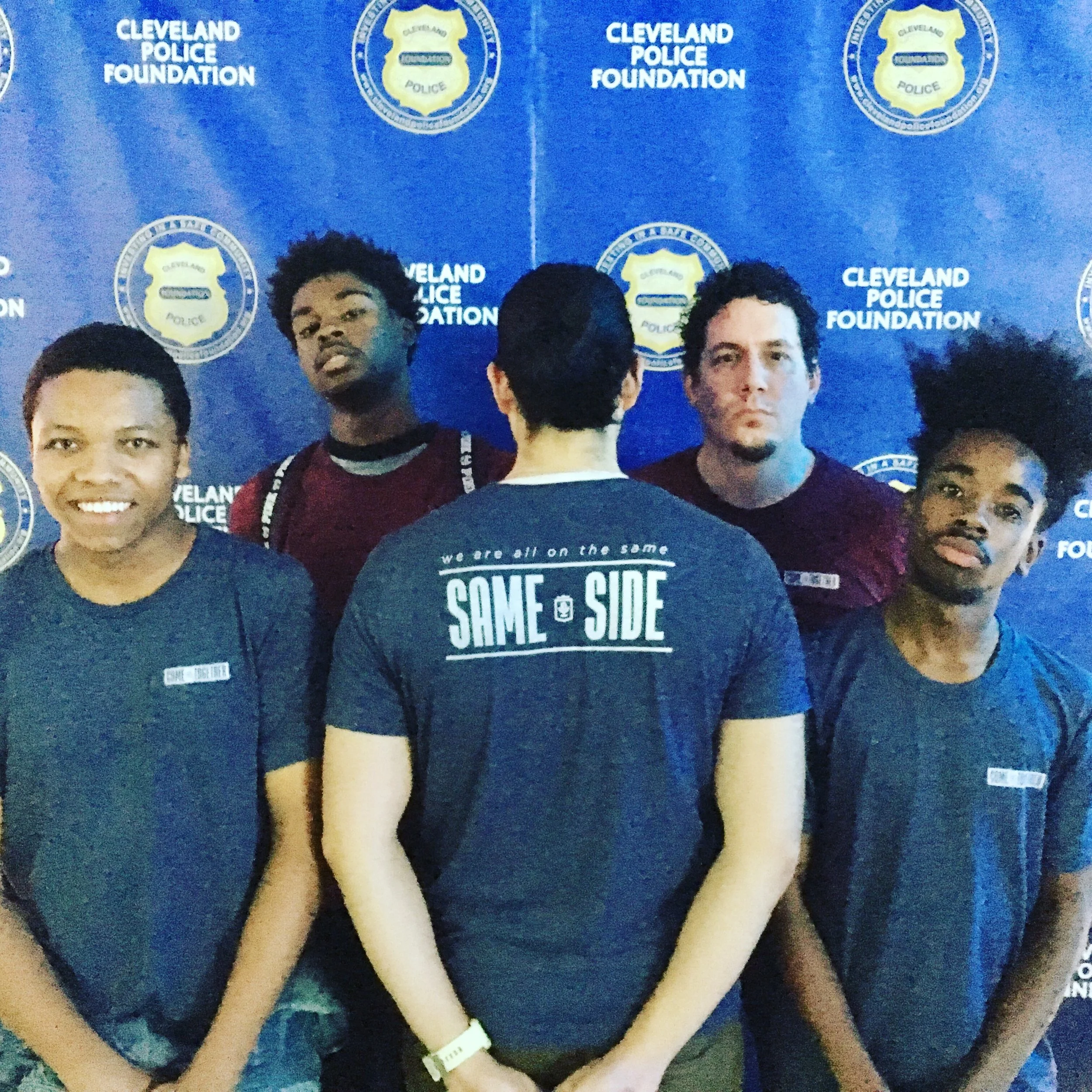 Hand printed t-shirts to bring peace. We're all on the same side.