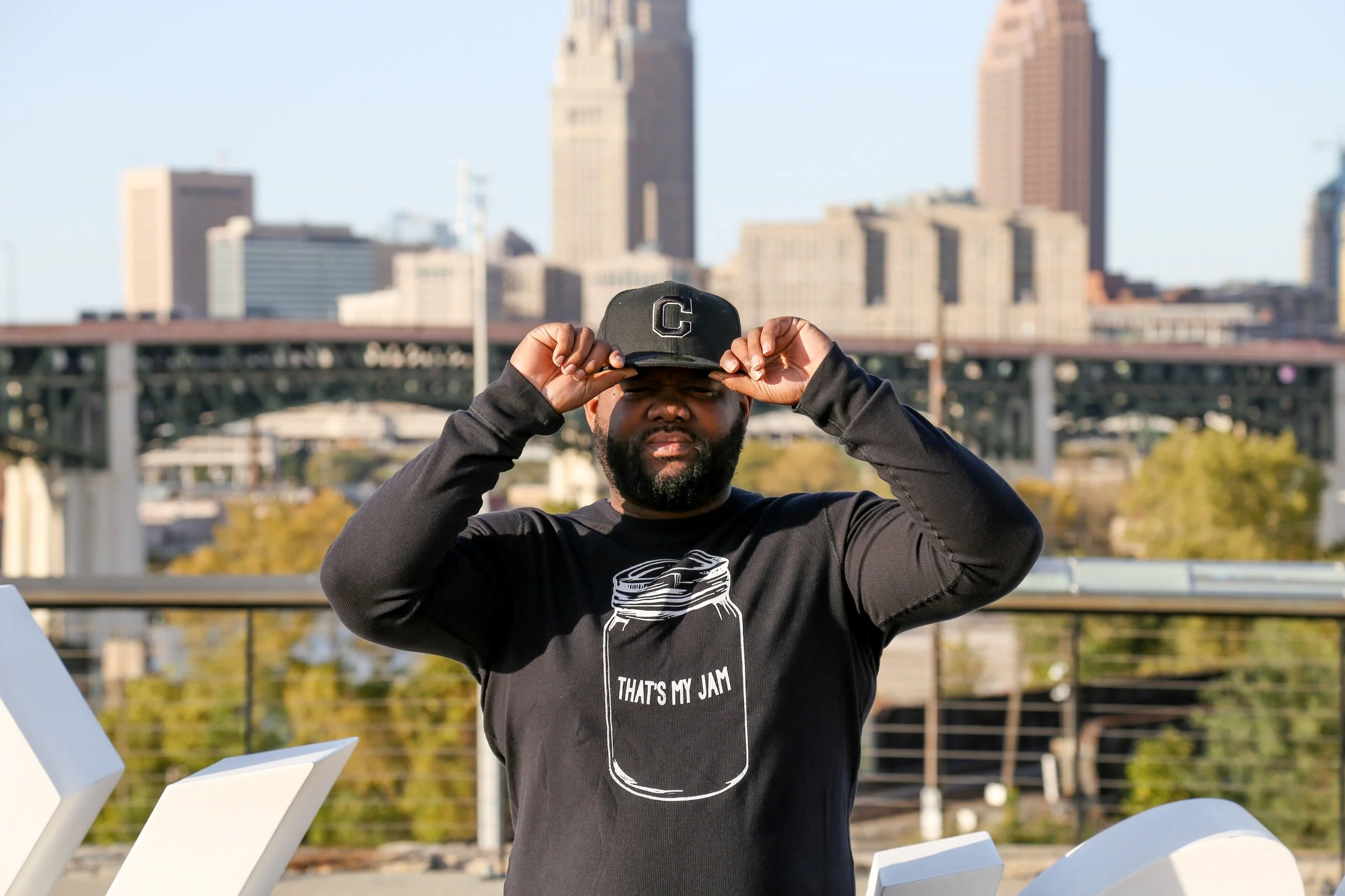 Photo by Bivens Photography. Shirt printed at Fresh Lab Cleveland .