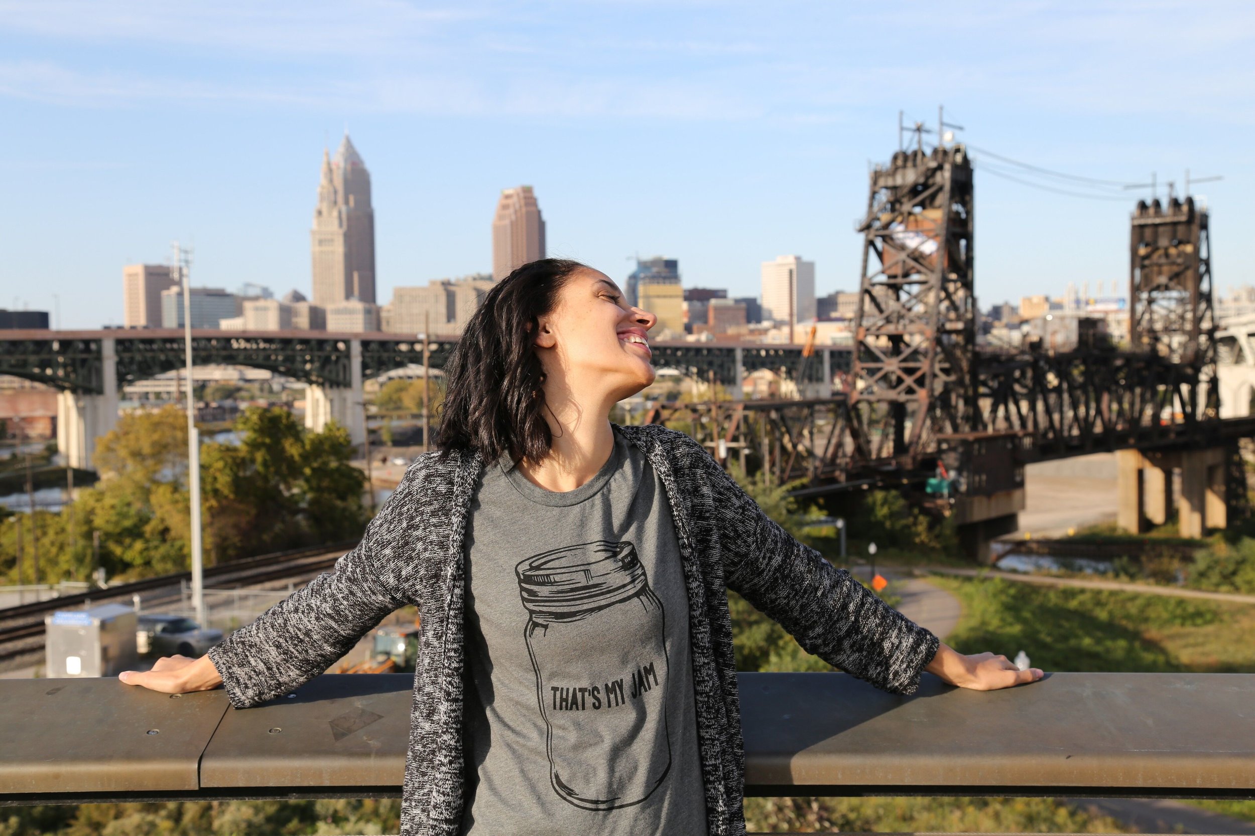 Photo by Bivens Photography. Shirt printed at Fresh Lab Cleveland .