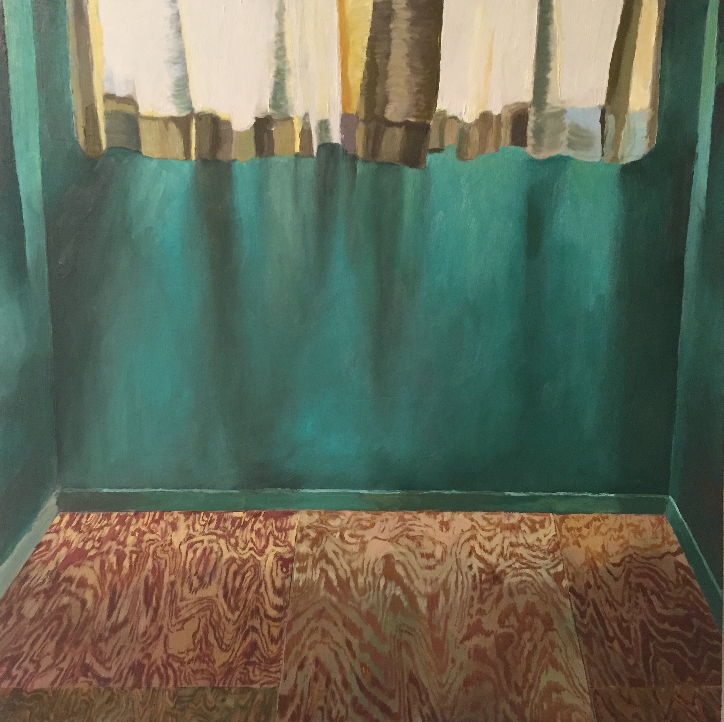  new empty room       2018           oil on panel 