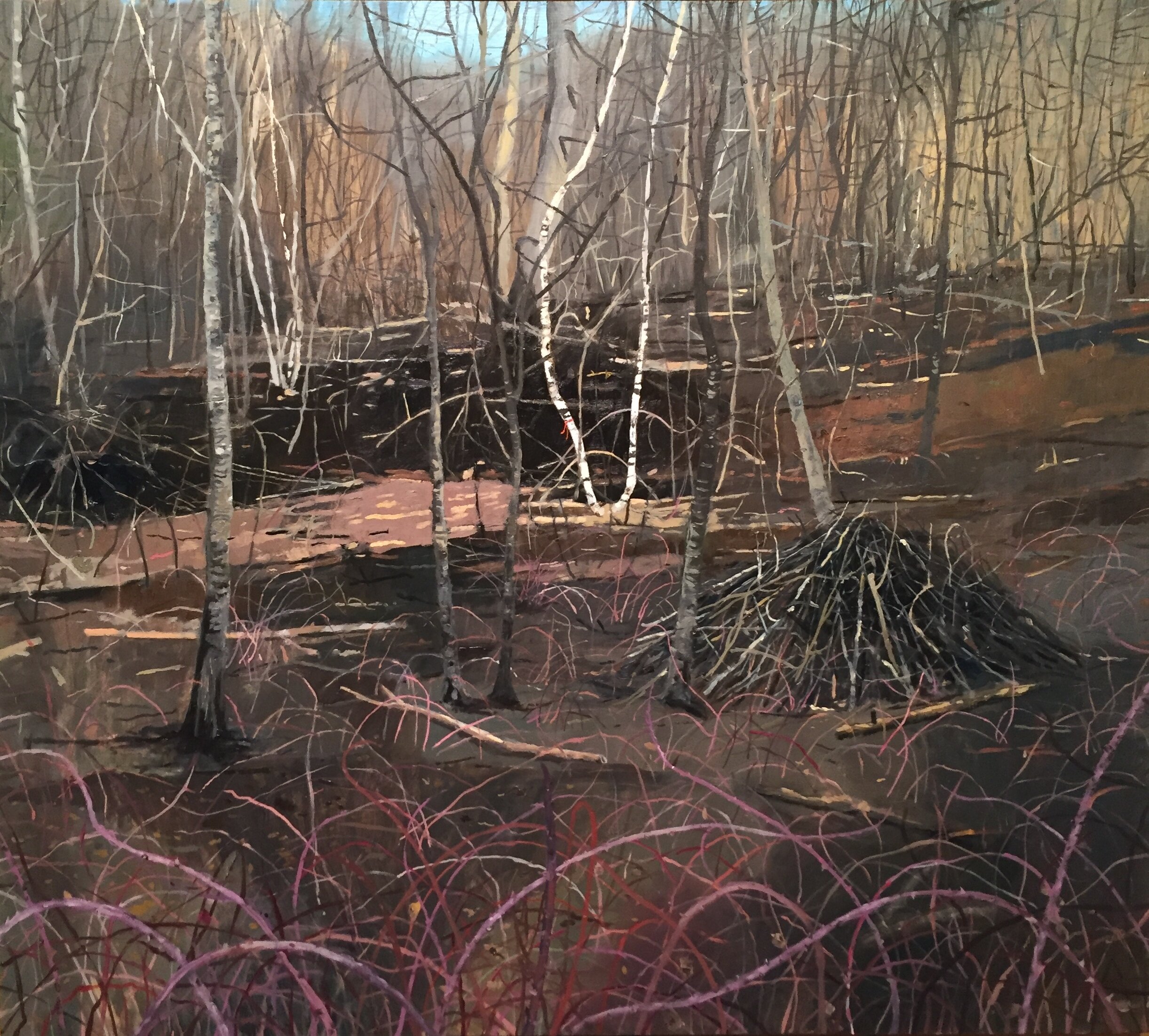  brushpile #2         2019        oil on panel 