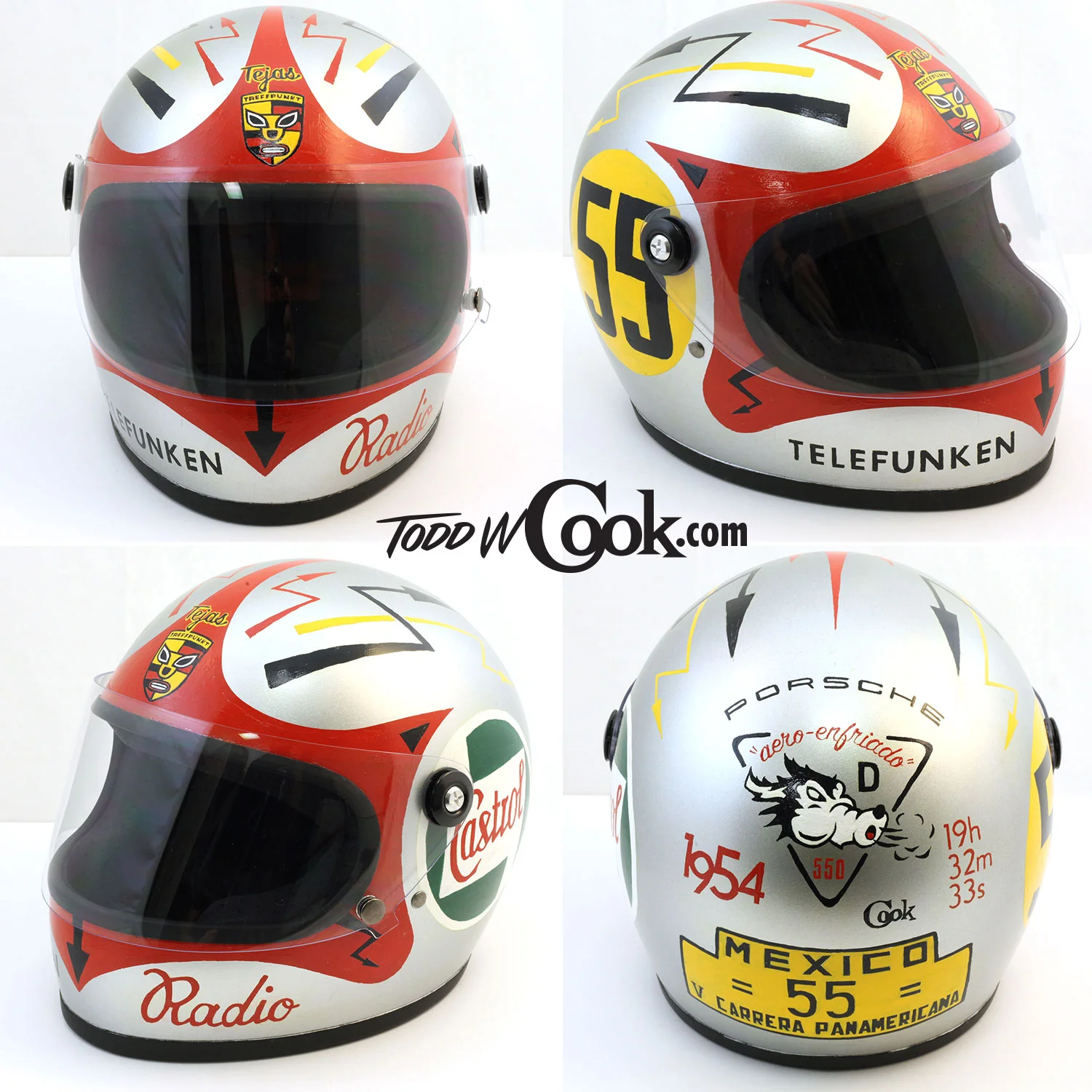 Tejas Treffpunkt custom painted helmet