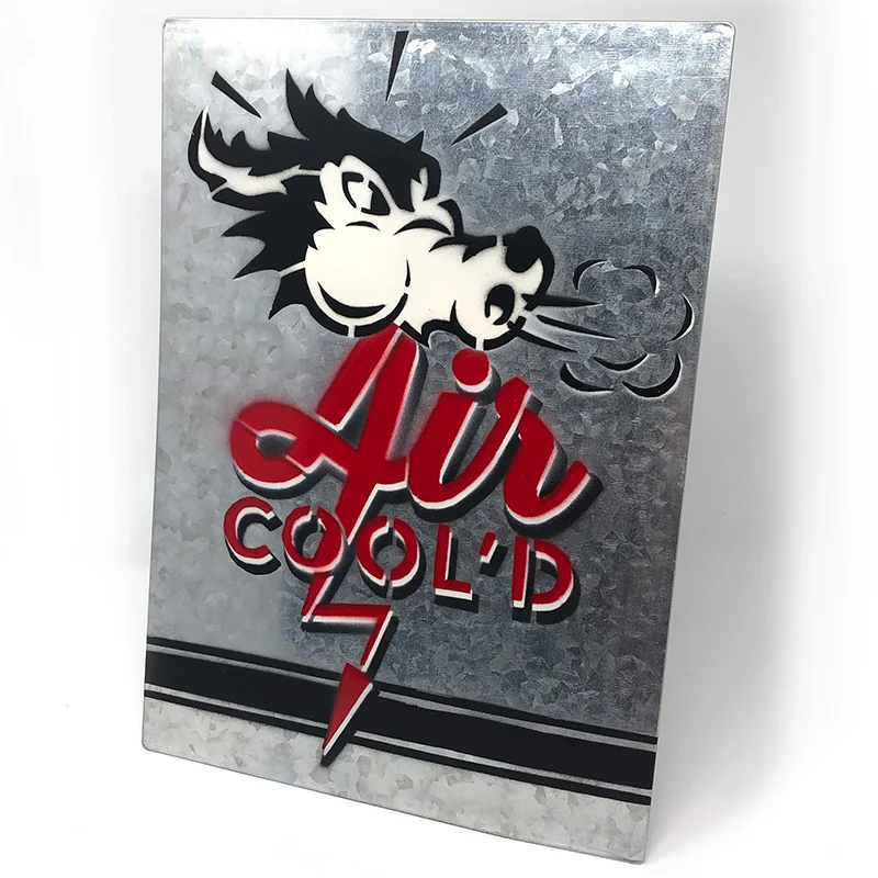 "Air-Cooled" Metal Sign