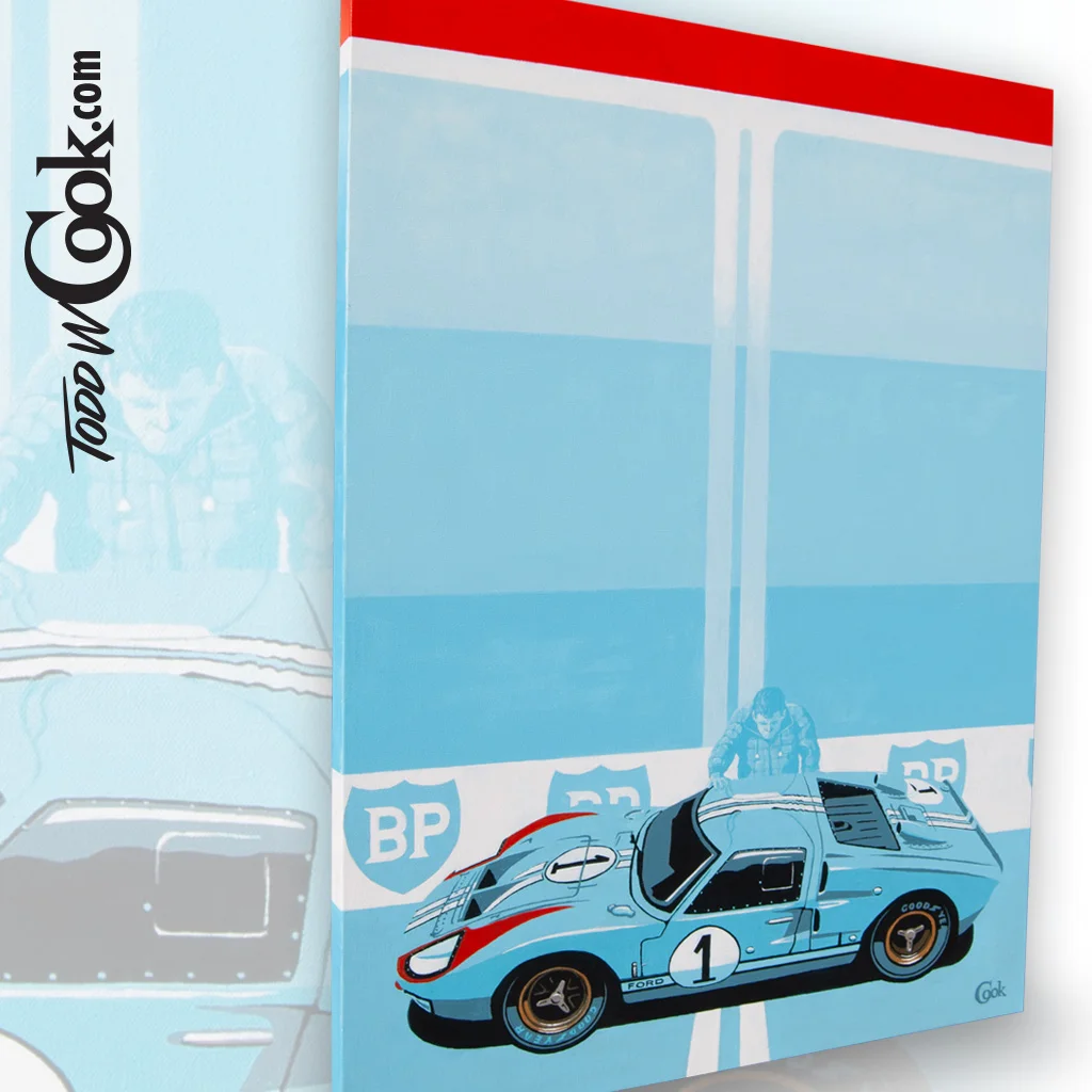 Ford GT40 and Shelby at Le Mans 1966