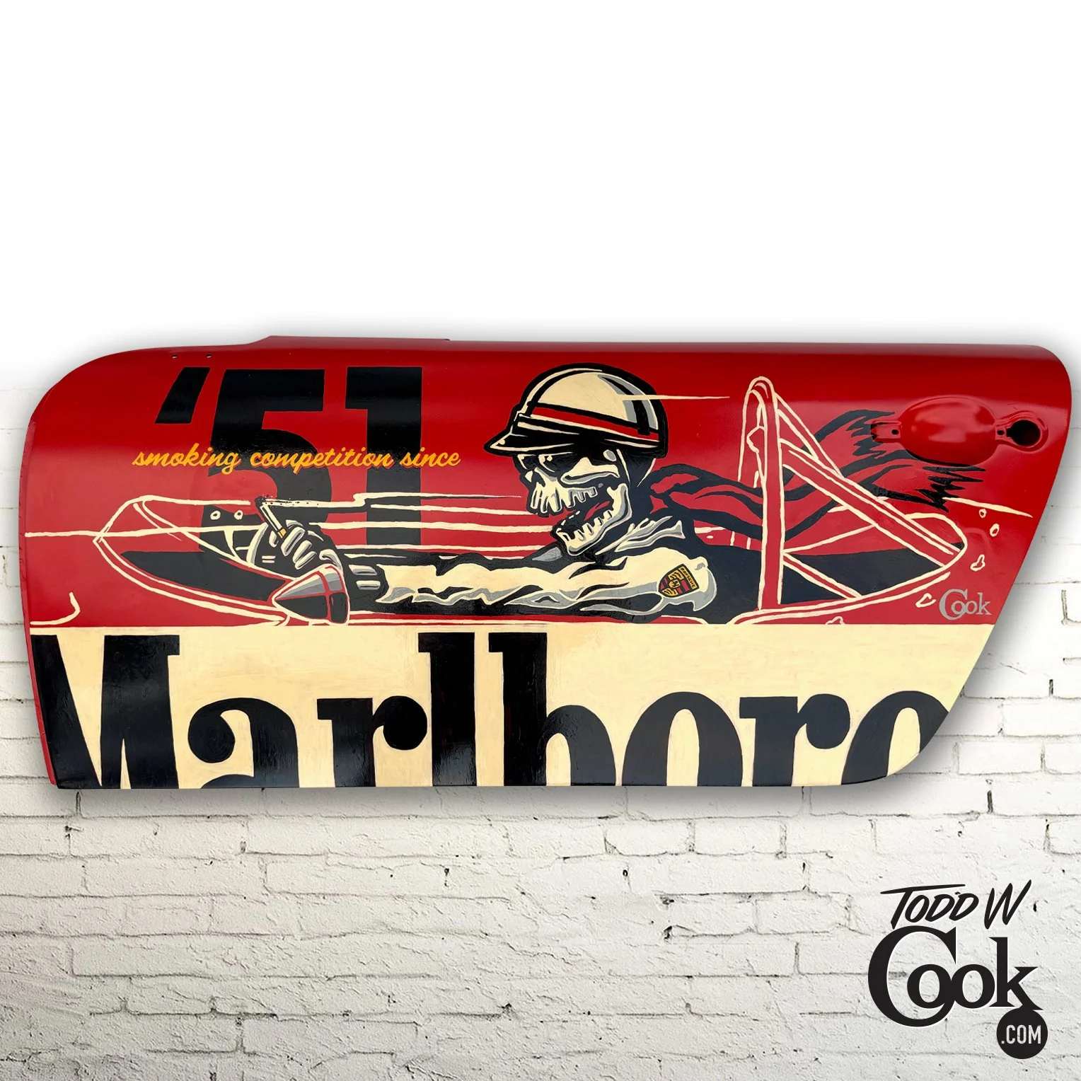 Hand-Painted Marlboro Porsche 911 Door
