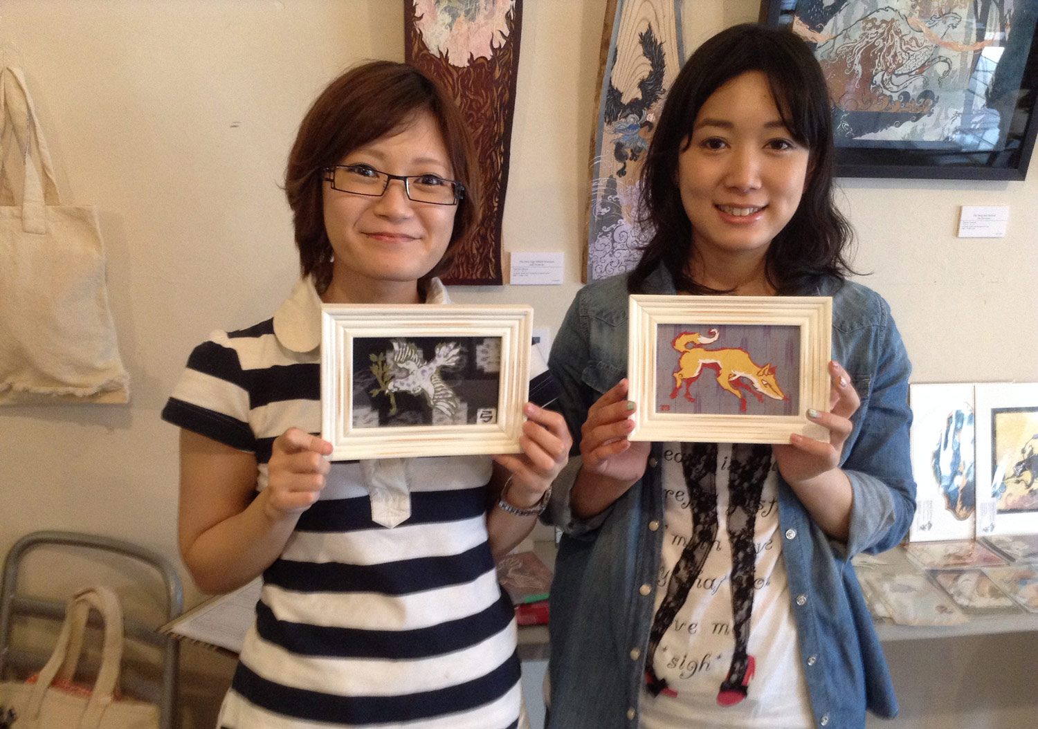 Workshop - Two talented burgeoning paper cutters