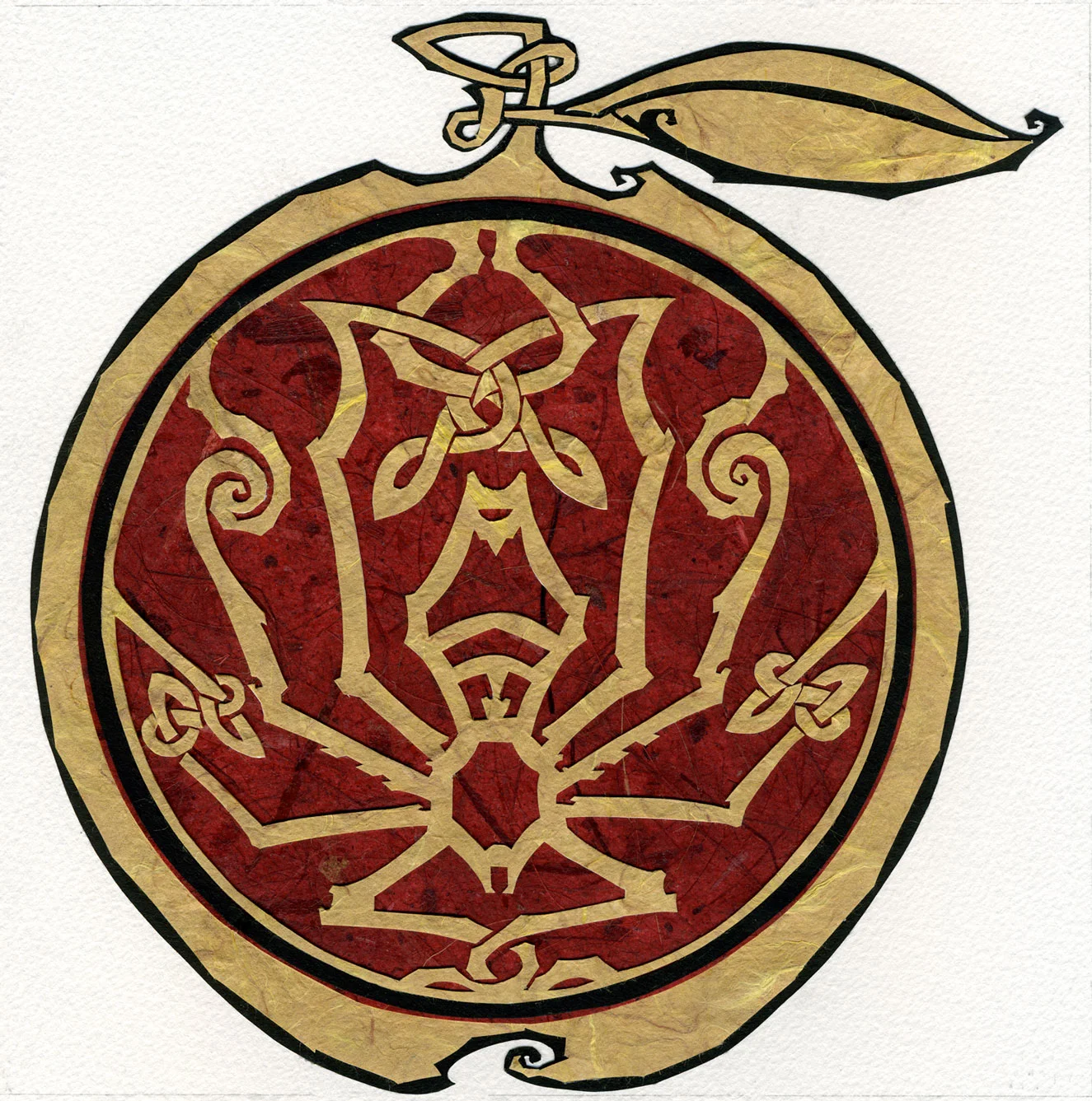 ⊛ The Apple of Idun ⊛ cut paper / illustration board
