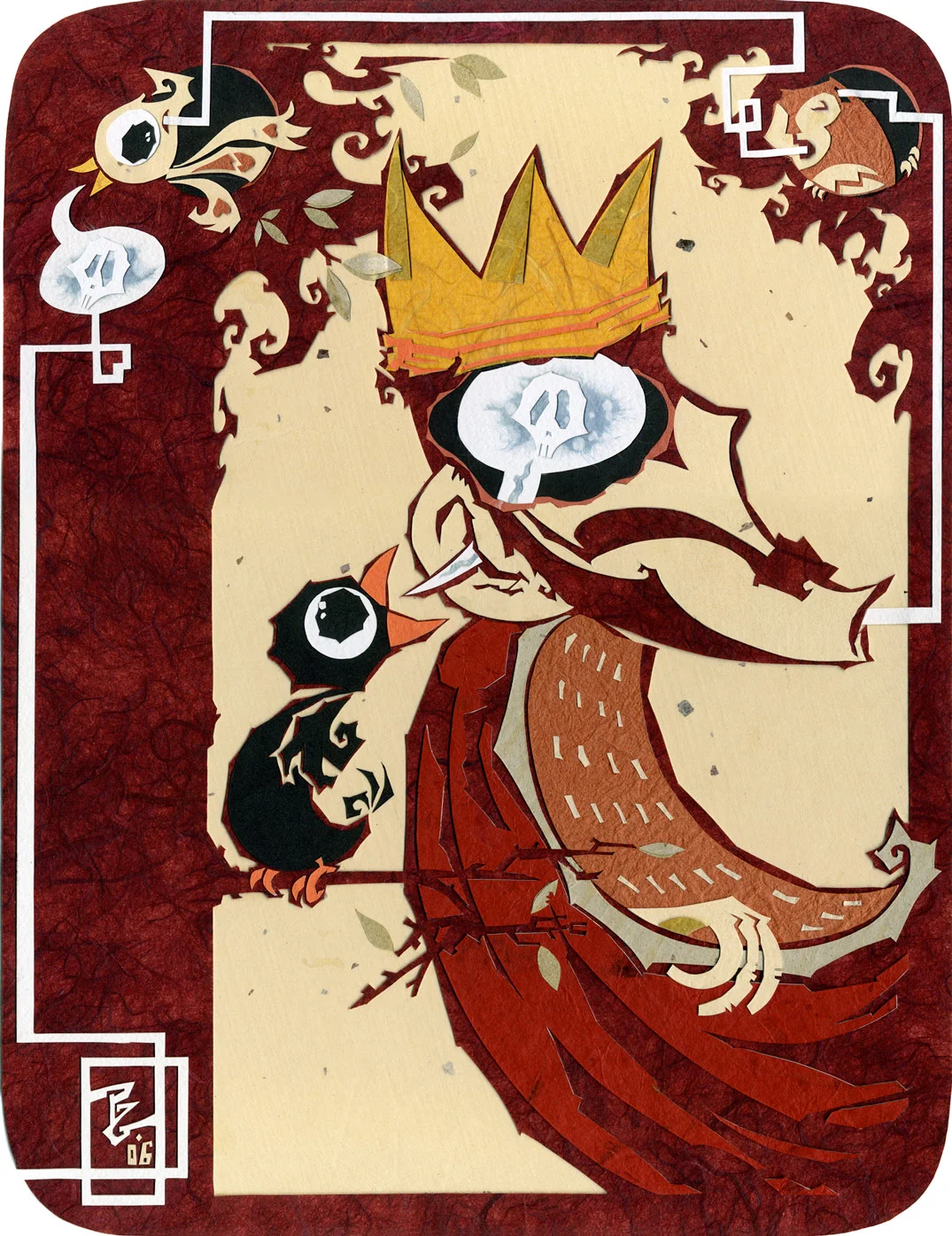 ⊛ The Monkey King ⊛ cut paper + washi / illustration board ⊛ 11 x 8.5 in • 280 x 215
