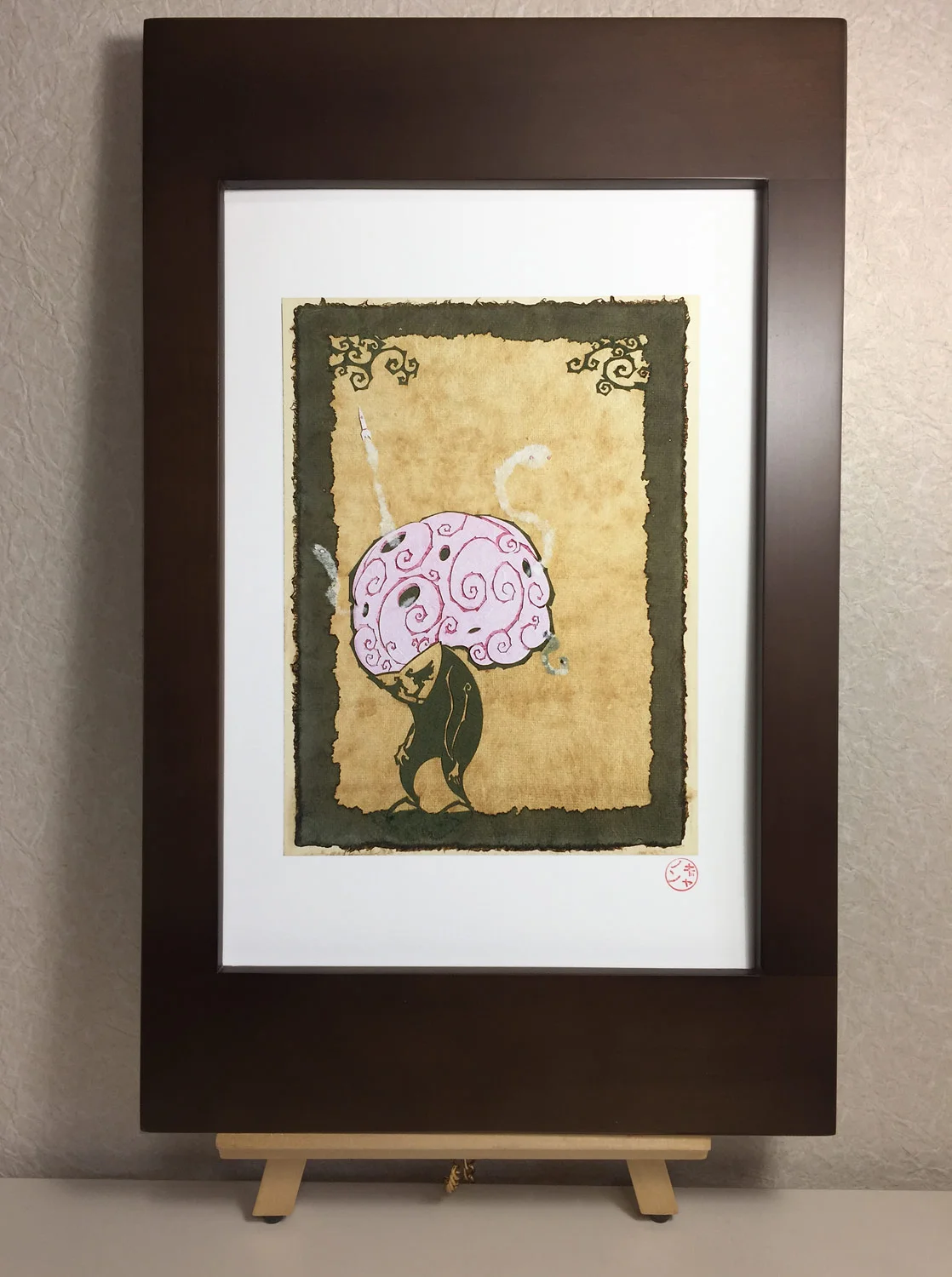 Heavy is the Head that Bears the Brain • open edition giclée print • ID No.4 • framed