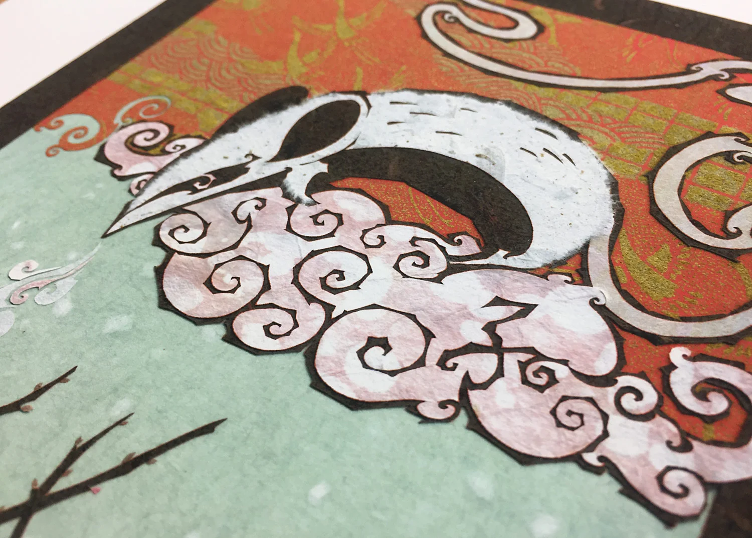 The Plum Blossom and the Fertile Breath • open edition giclée print • ID No.8 - detail