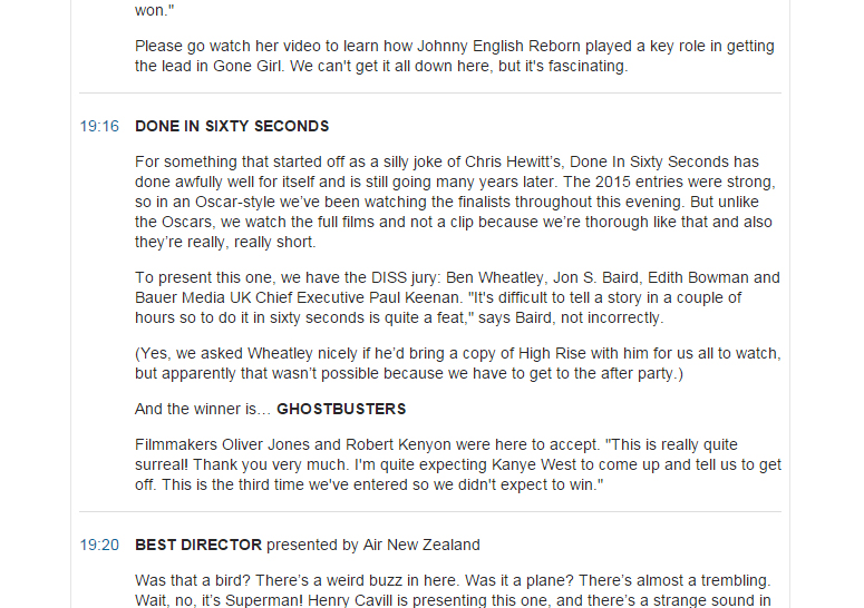 Small Blurb on our win/Speech!