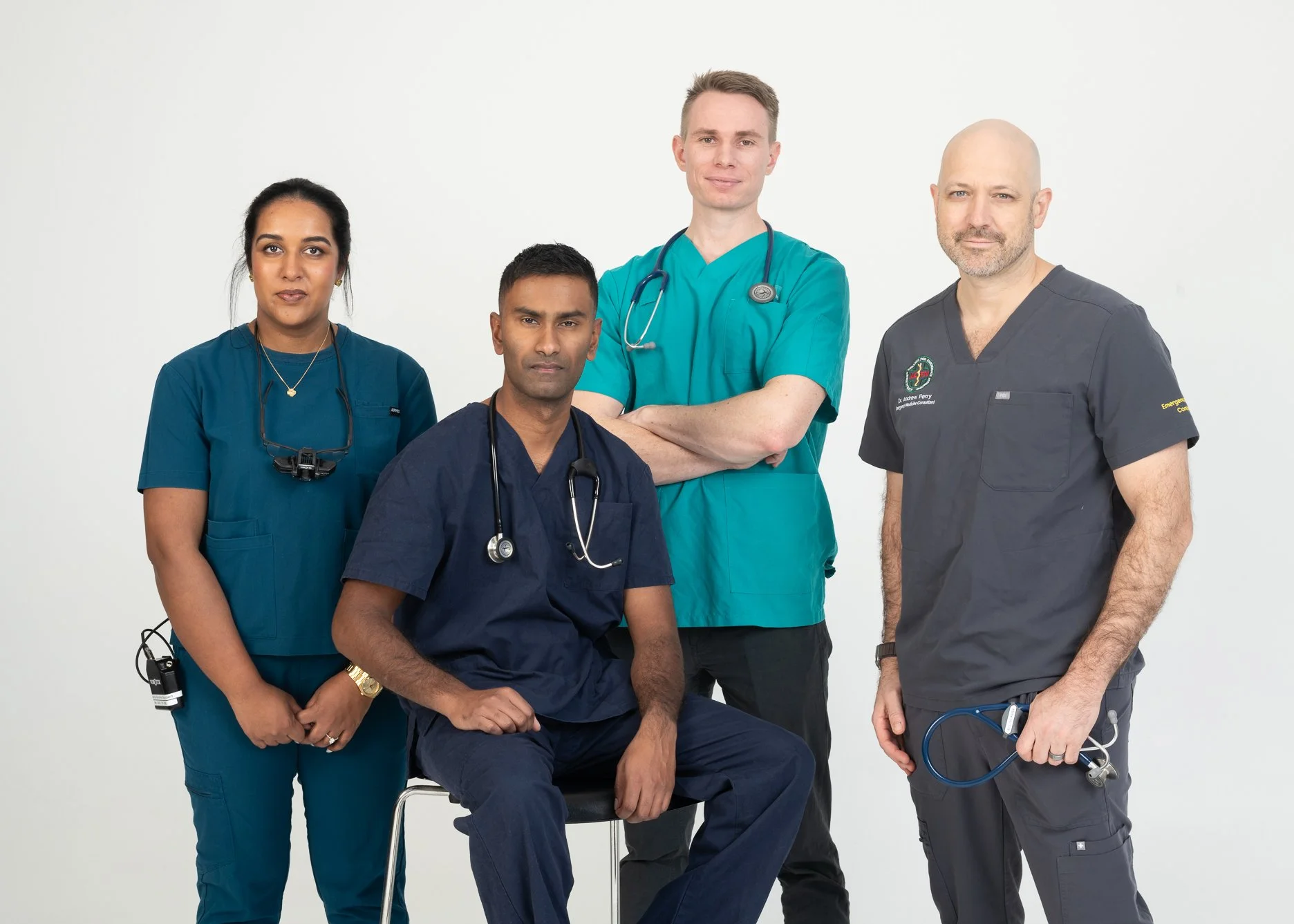 Portraits of healthcare professionals in Sydney.