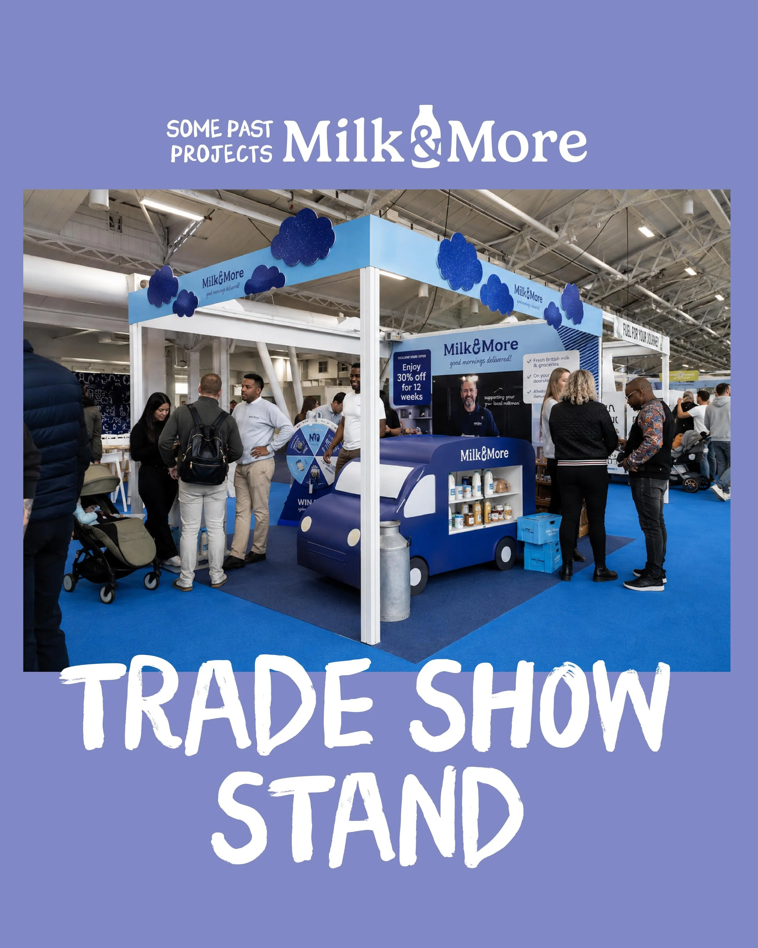 Milk &amp; More Trade Show Stand. Concepts &amp; design🥛🍳🍞🧺