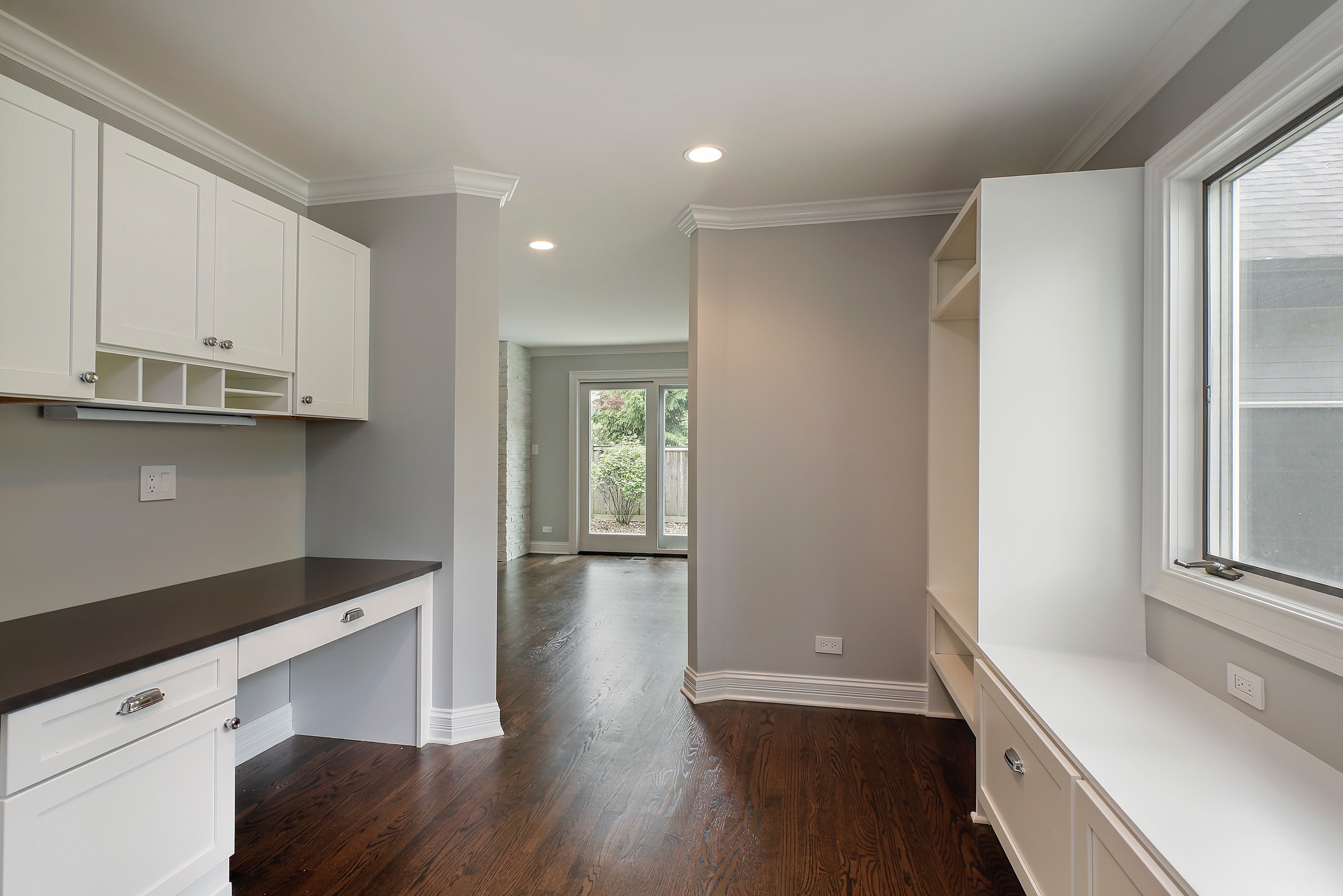 Mudroom plus workstation