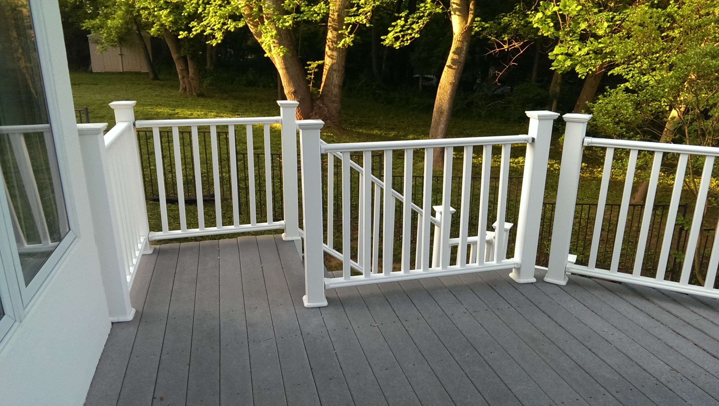 We note the location of all exterior stairs, entryways and porches.