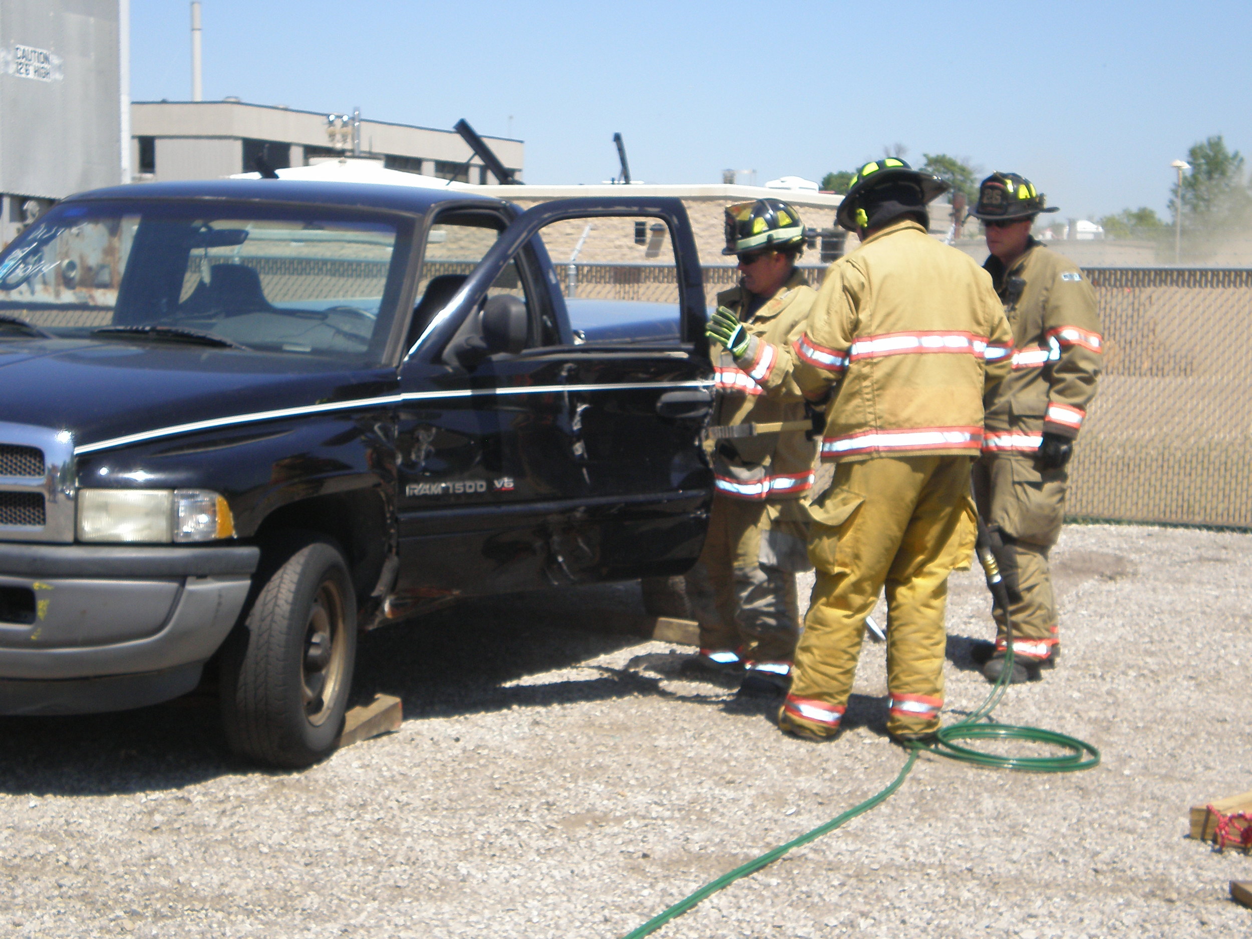 We donate junk cars to local fire & police departments. They practice their extraction skills on our property. It's great when the police dogs show up from the surrounding police departments to train.
