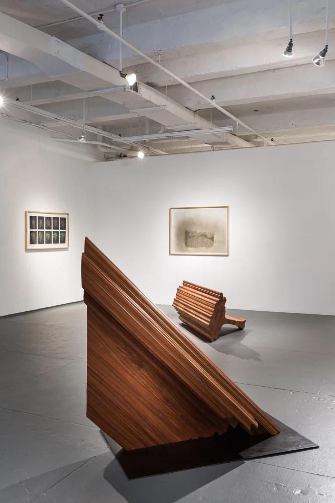 Origin Unknown (Africa): Front: Sapele , Back: Mohogany, Left: Public Property (stills), Shadow. Photo Credit: Andrew Brown