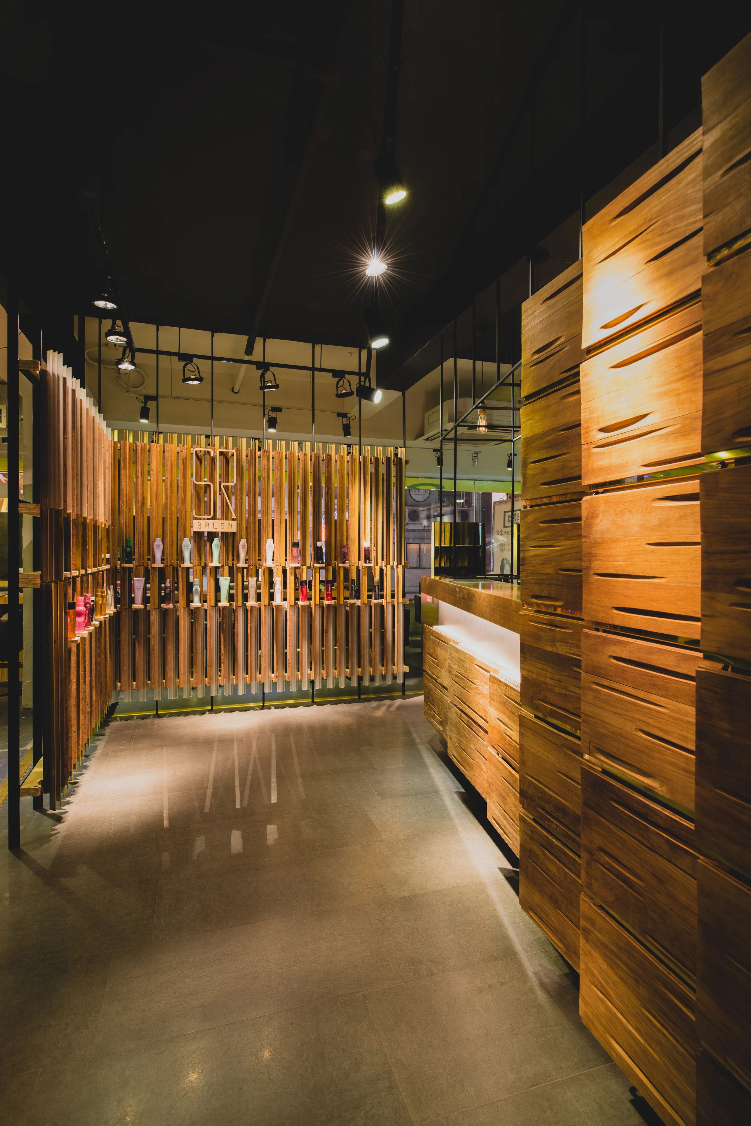 Entrance view of SR Salon