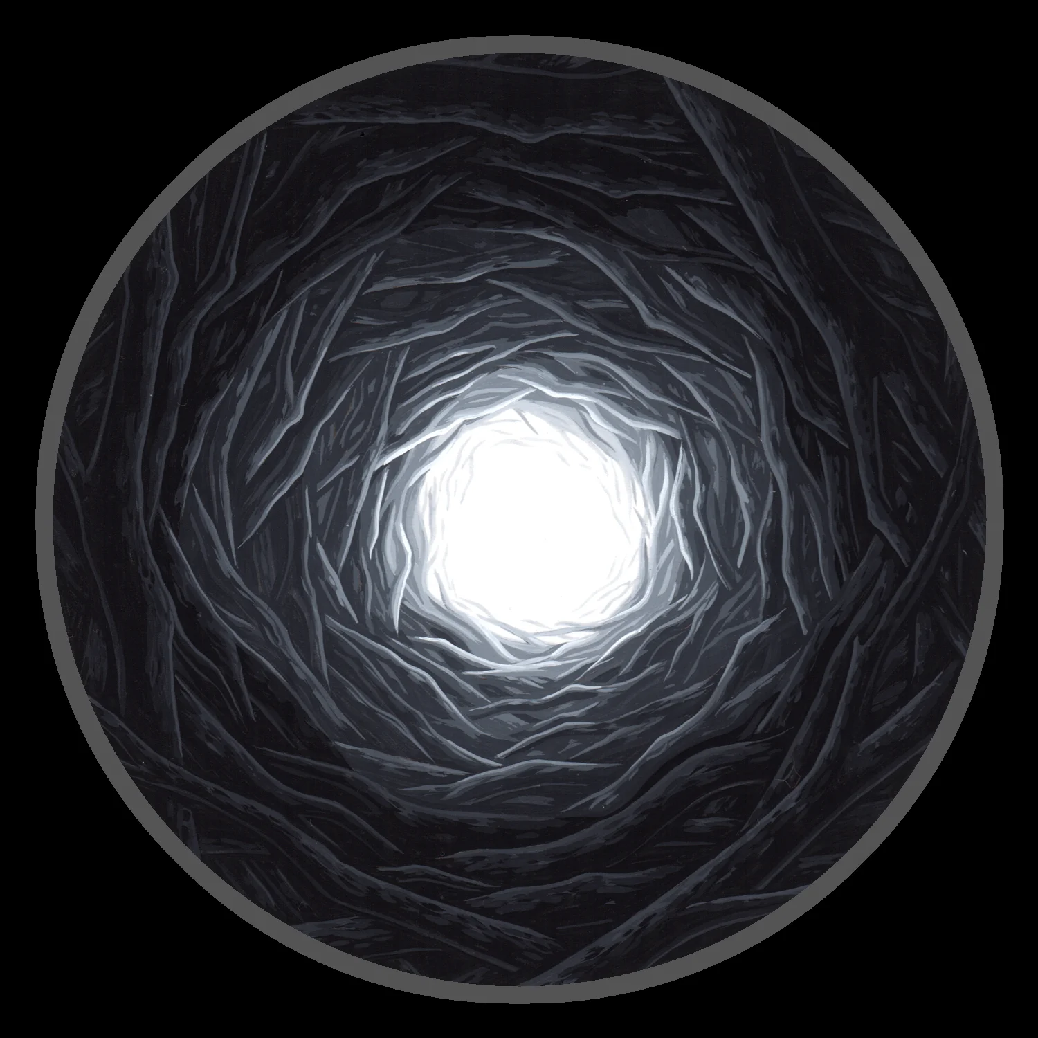 Borrowed dust is an art zine collecting black and white work from 2014 into the beginning of 2015.