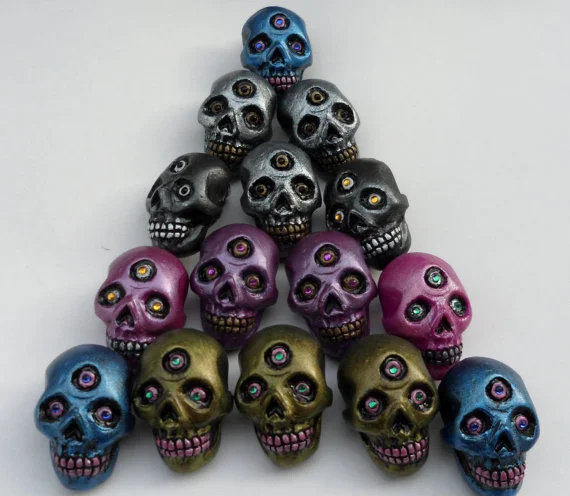 Mutant Skull Pins