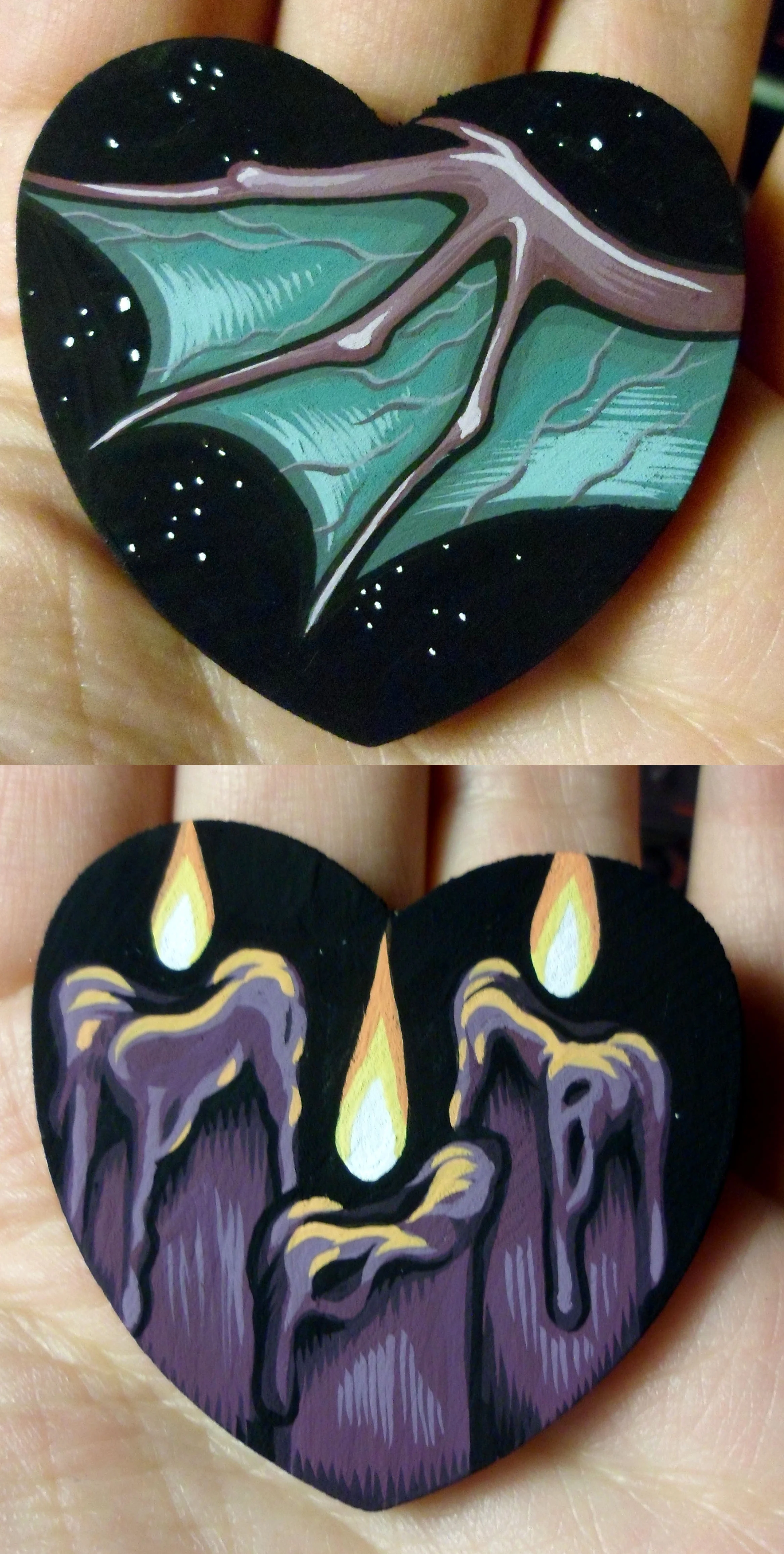 Painted pins