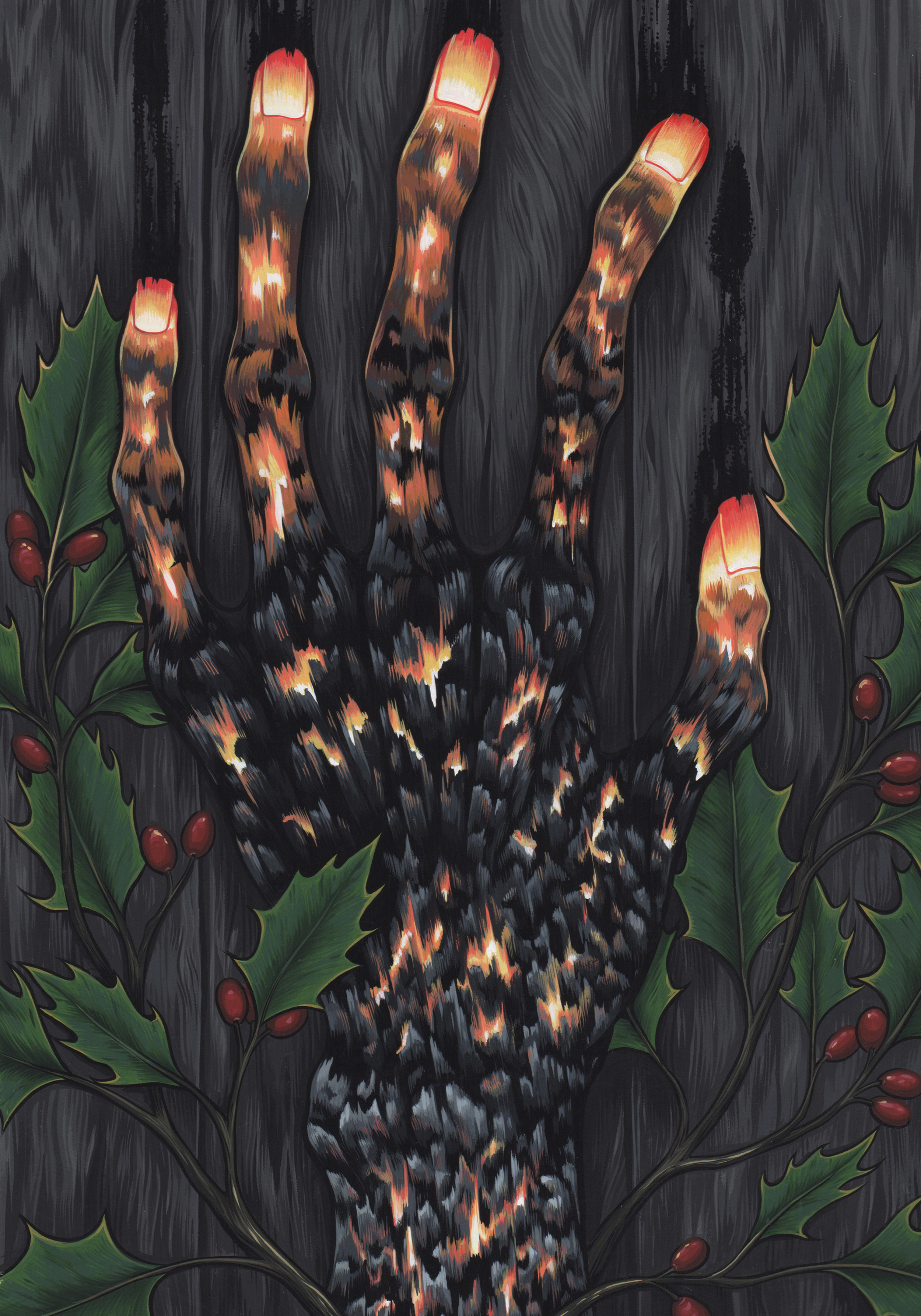  The Chimney- Commissioned work based on a short story by Ramsey Campbell, 2015  Gouache on paper 