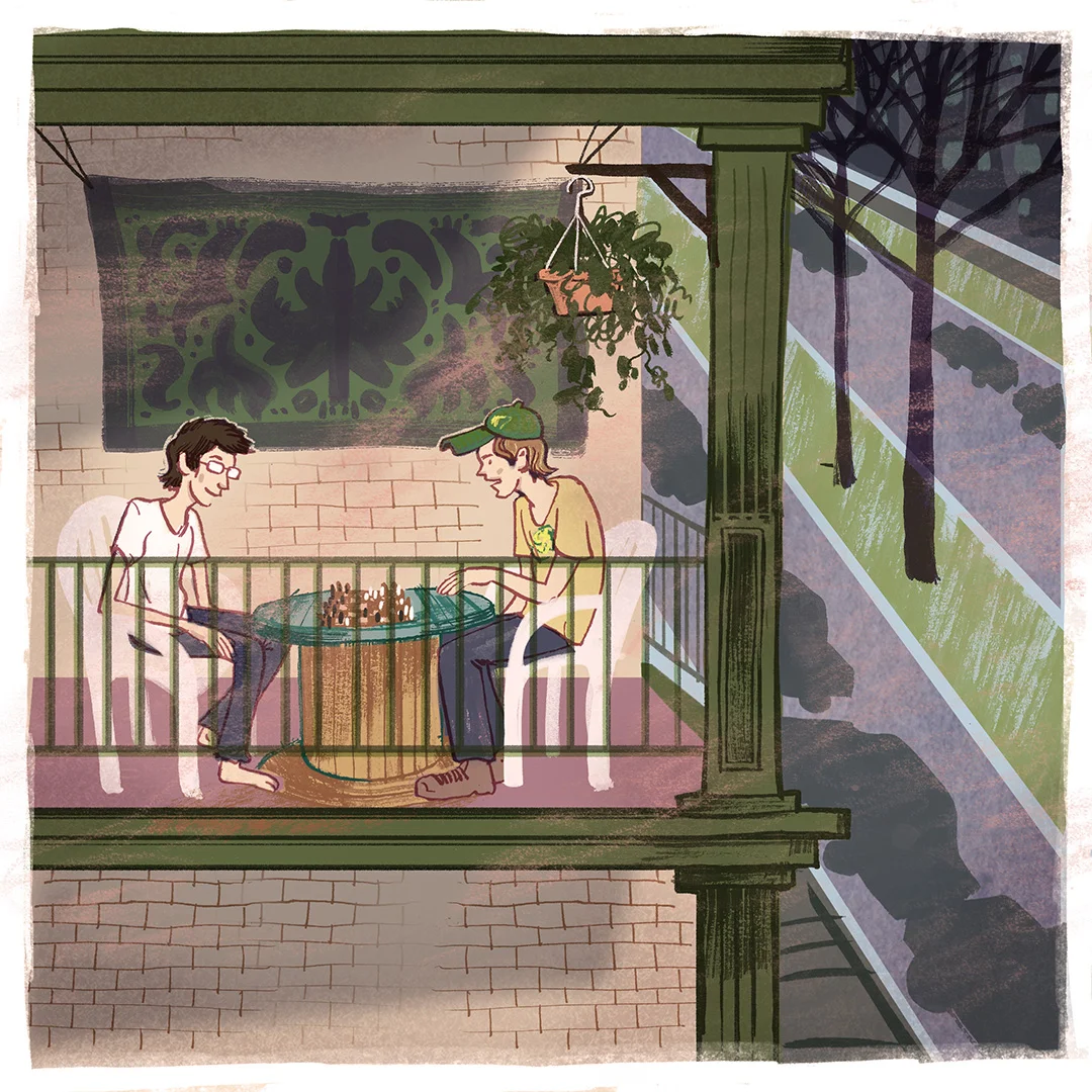 Chess on the Balcony