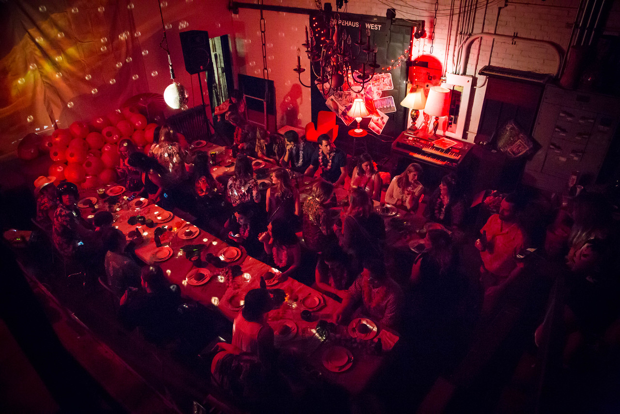 And of course, like all great parties, we closed out with a dance party. Dancing on top of tables like because it's the end of the world, so why not?