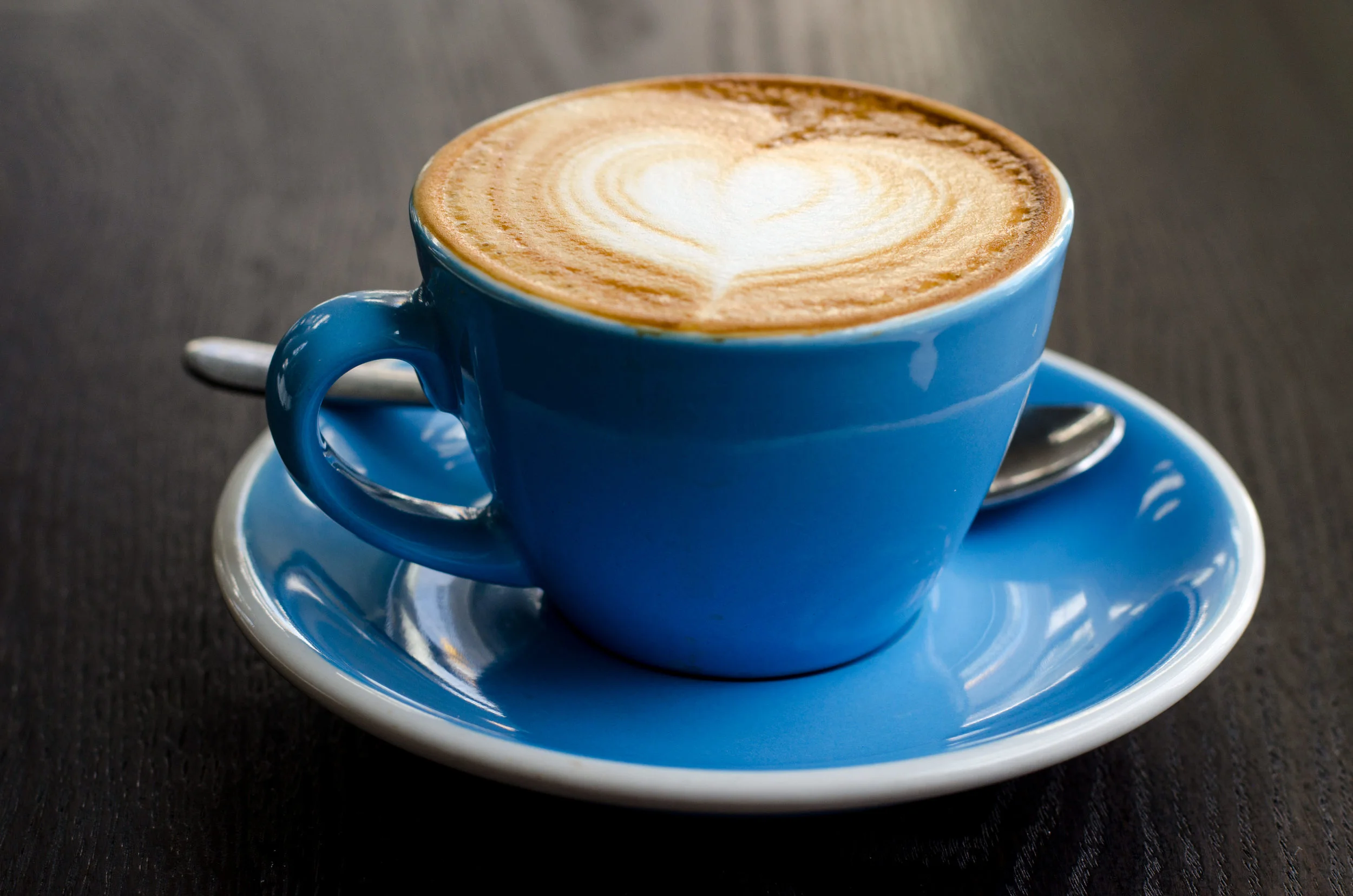 A flat white from The White Rabbit located in Auckland Central.