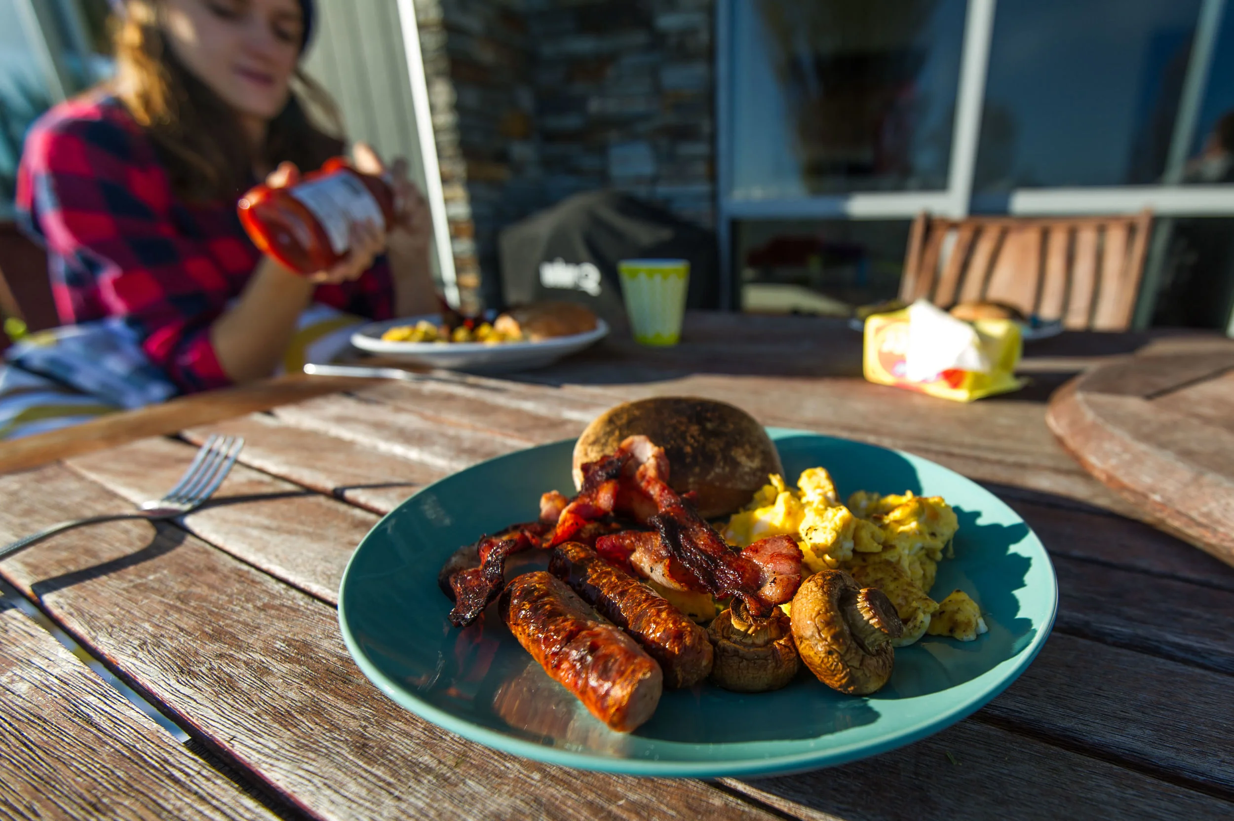 English breakfast courtesy of Ellie and Sarah.