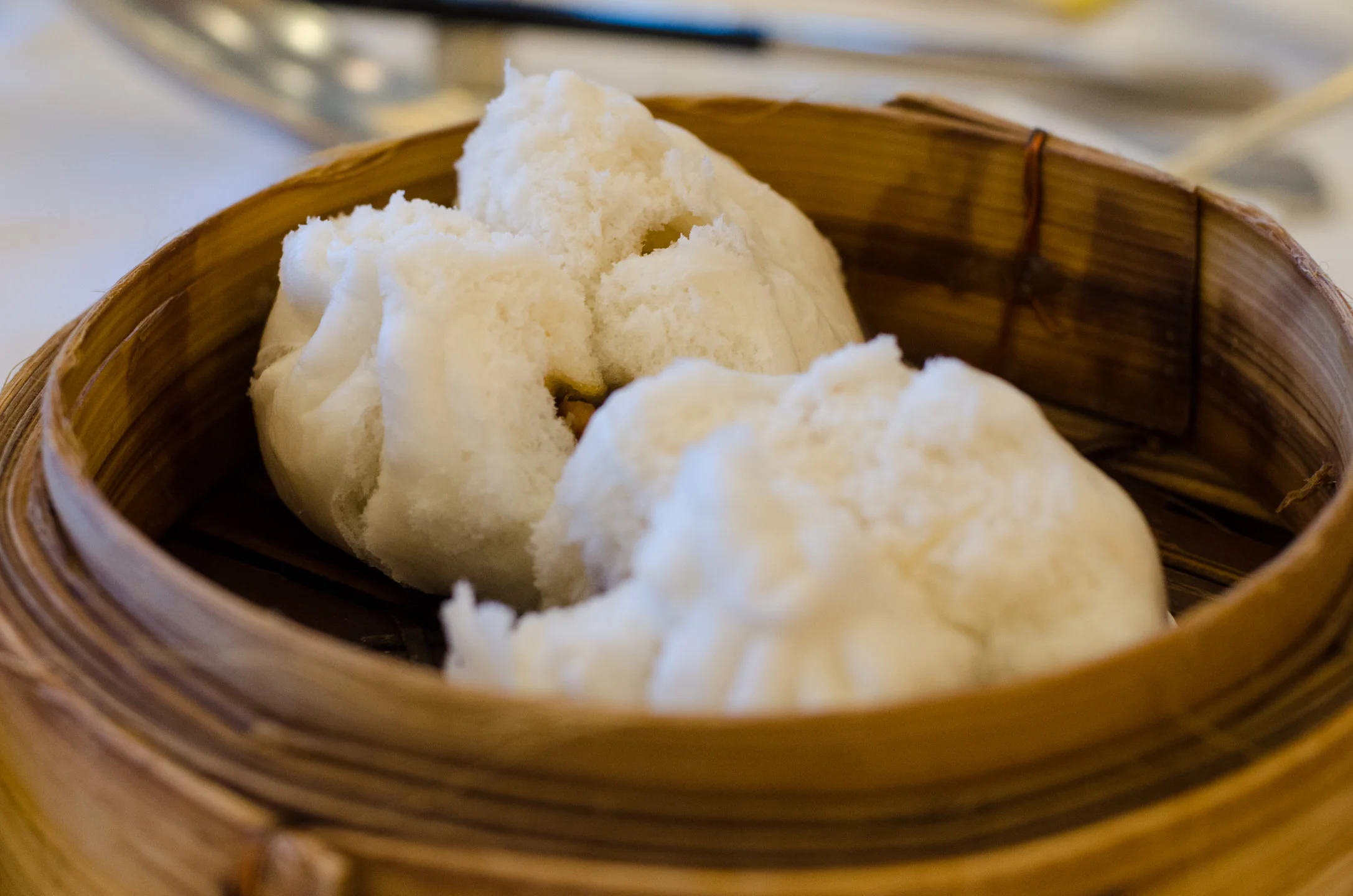 Pork buns at Maxim's Palace in the Central area of Hong Kong Island. Dim sum recommendation credit to Dee.