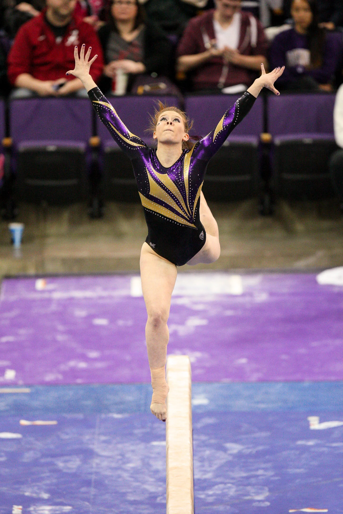 University of Washington Huskies Gymnast Jackie McCartin on Beam
