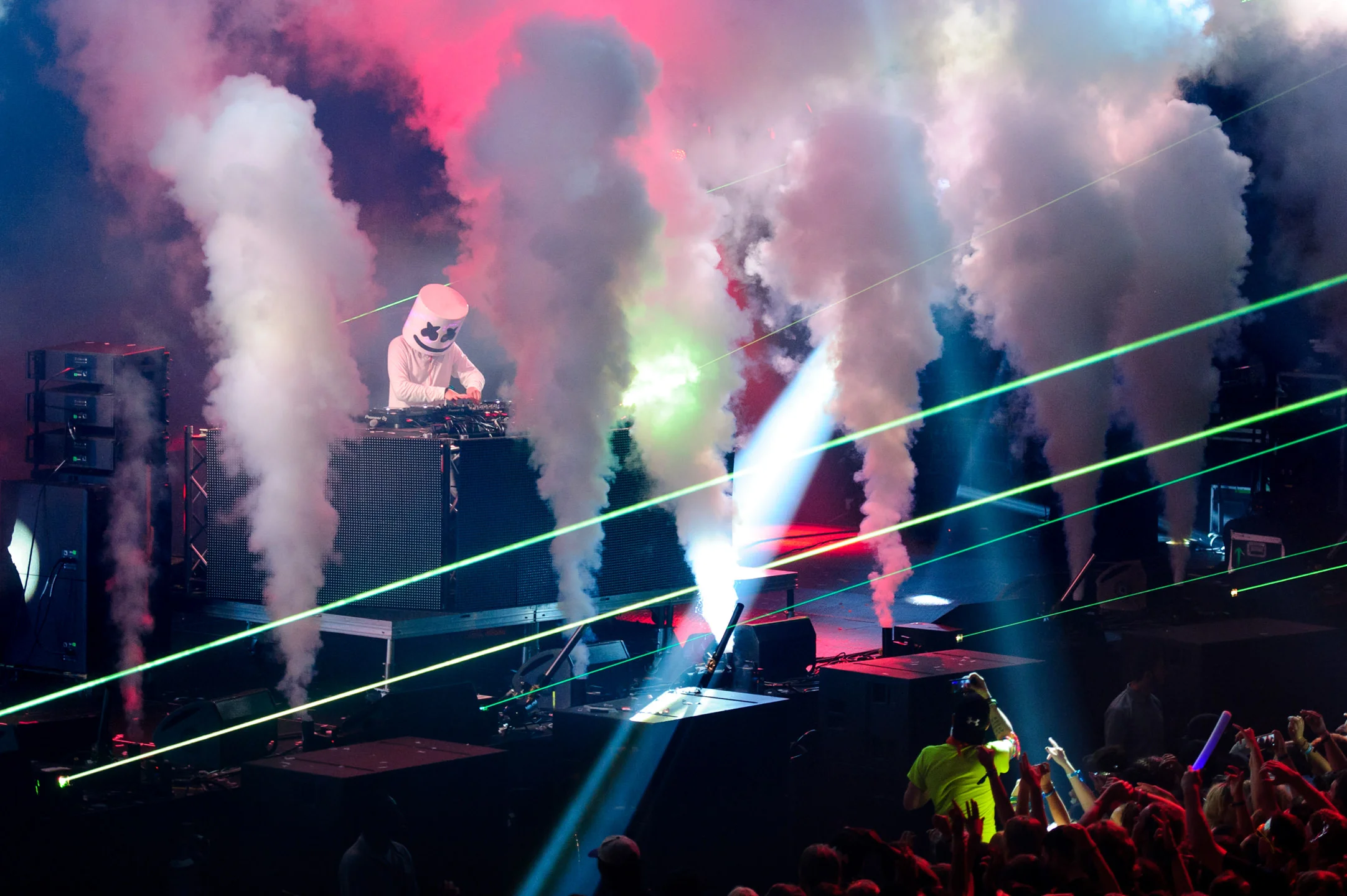Marshmello at Bumbershoot Music Festival at Seattle Center Washington Key Area 2016